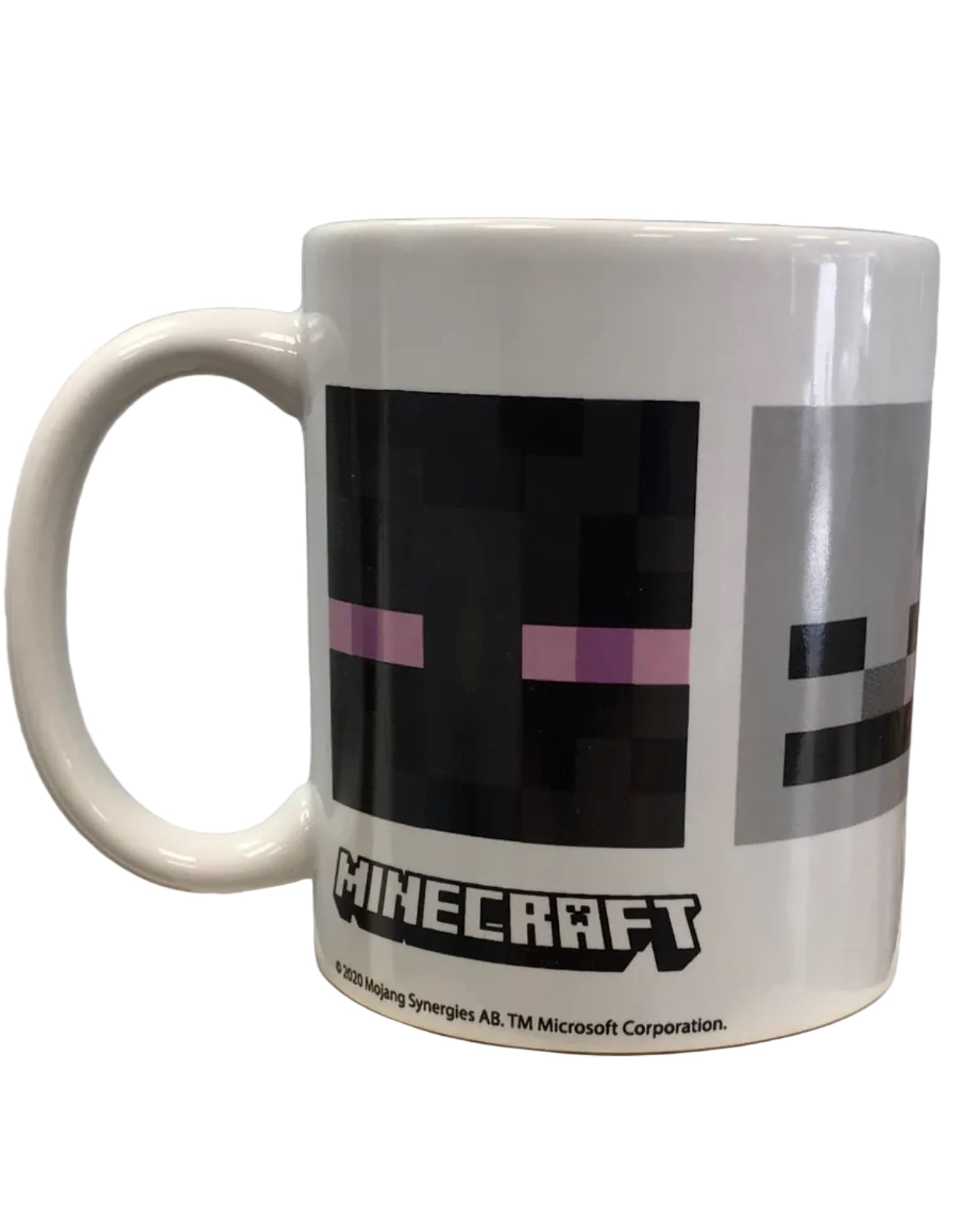 Official Minecraft Ceramic Coffee Mug (11 oz) – Featuring Creeper, Zombie, Skeleton & Enderman Mob Faces