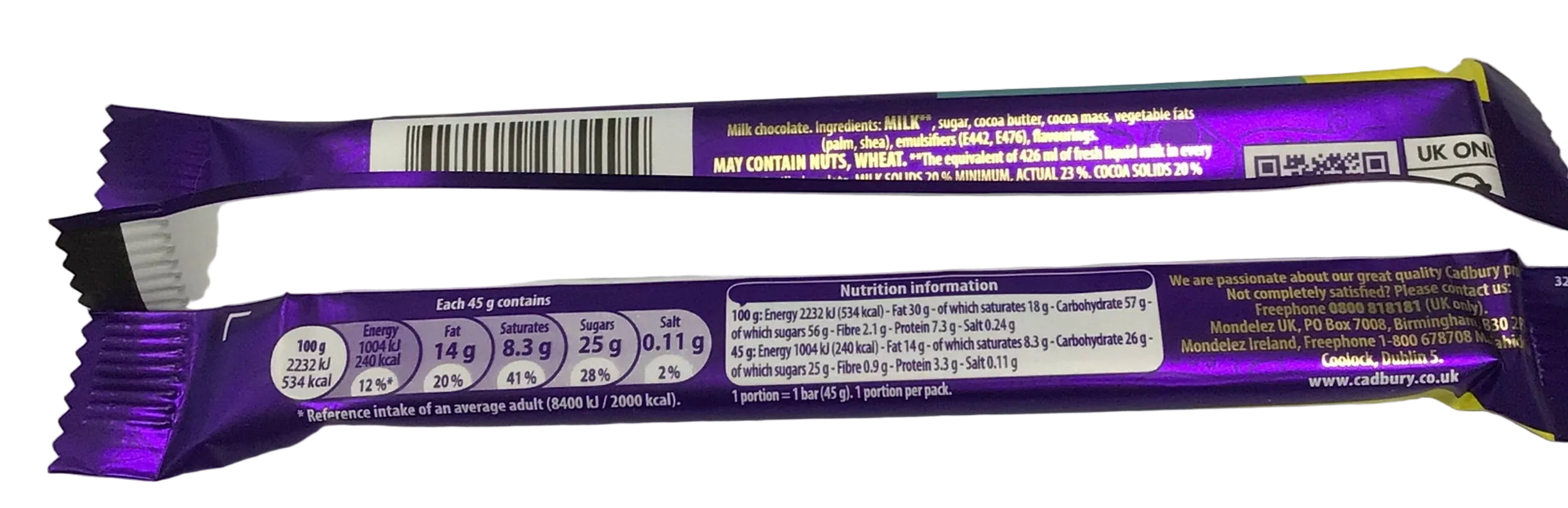 Cadbury Dairy Milk Chocolate Bar (45g)