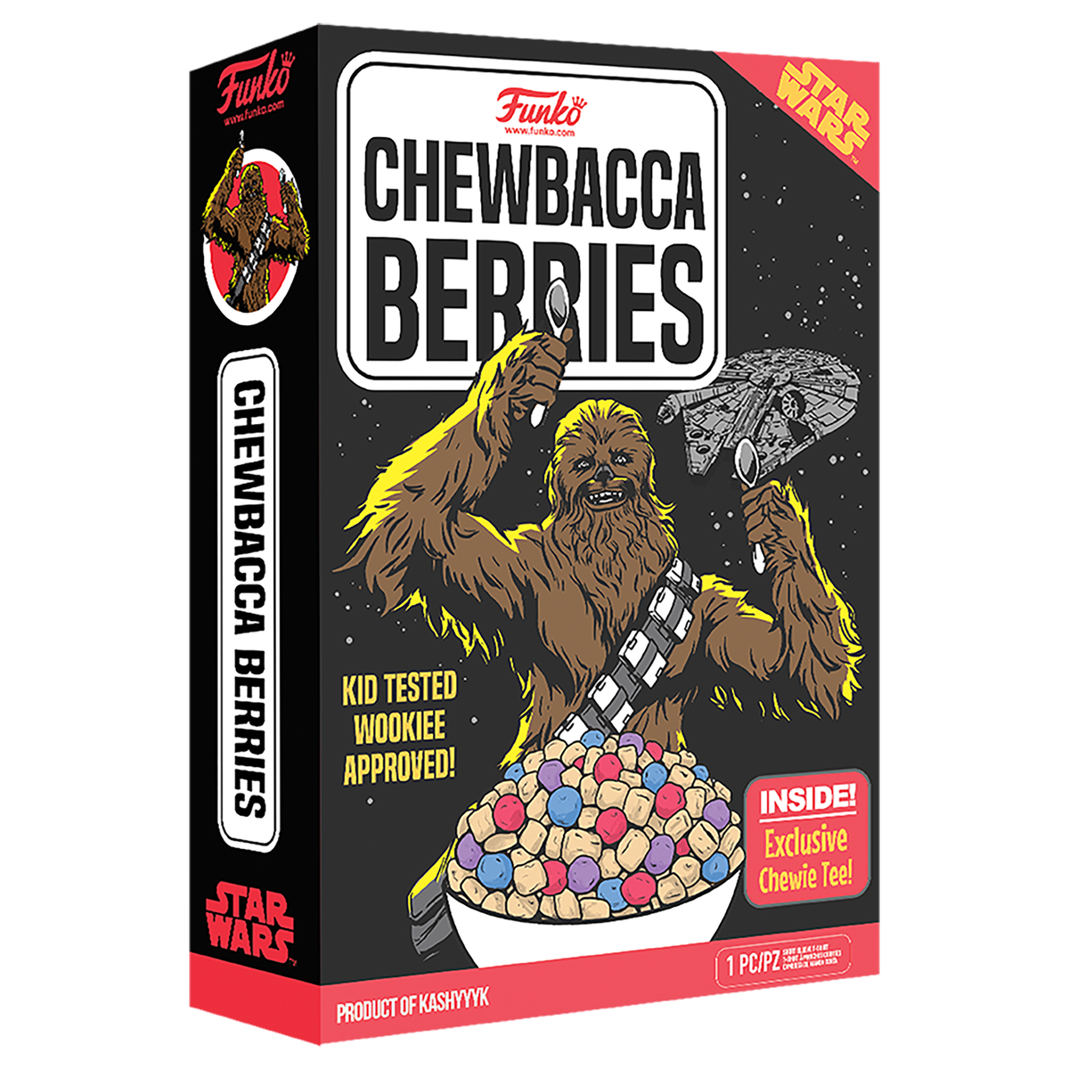 Funko Star Wars Chewbacca Berries T-Shirt in Collectible Cereal Box – Adult Small