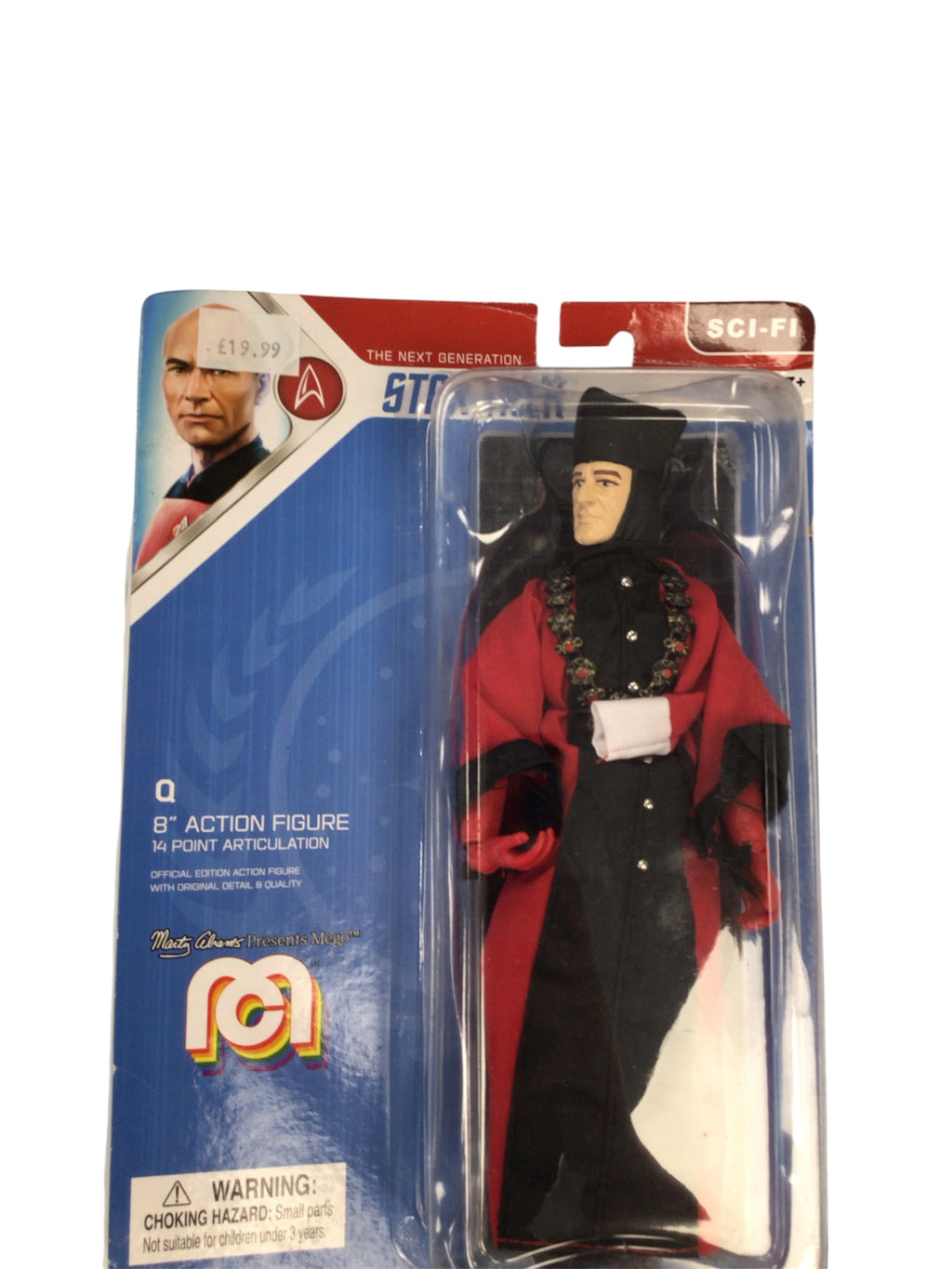 Star Trek: The Next Generation - Q 8" Action Figure (Mego, 2019) – New in Blister Pack RRP£20