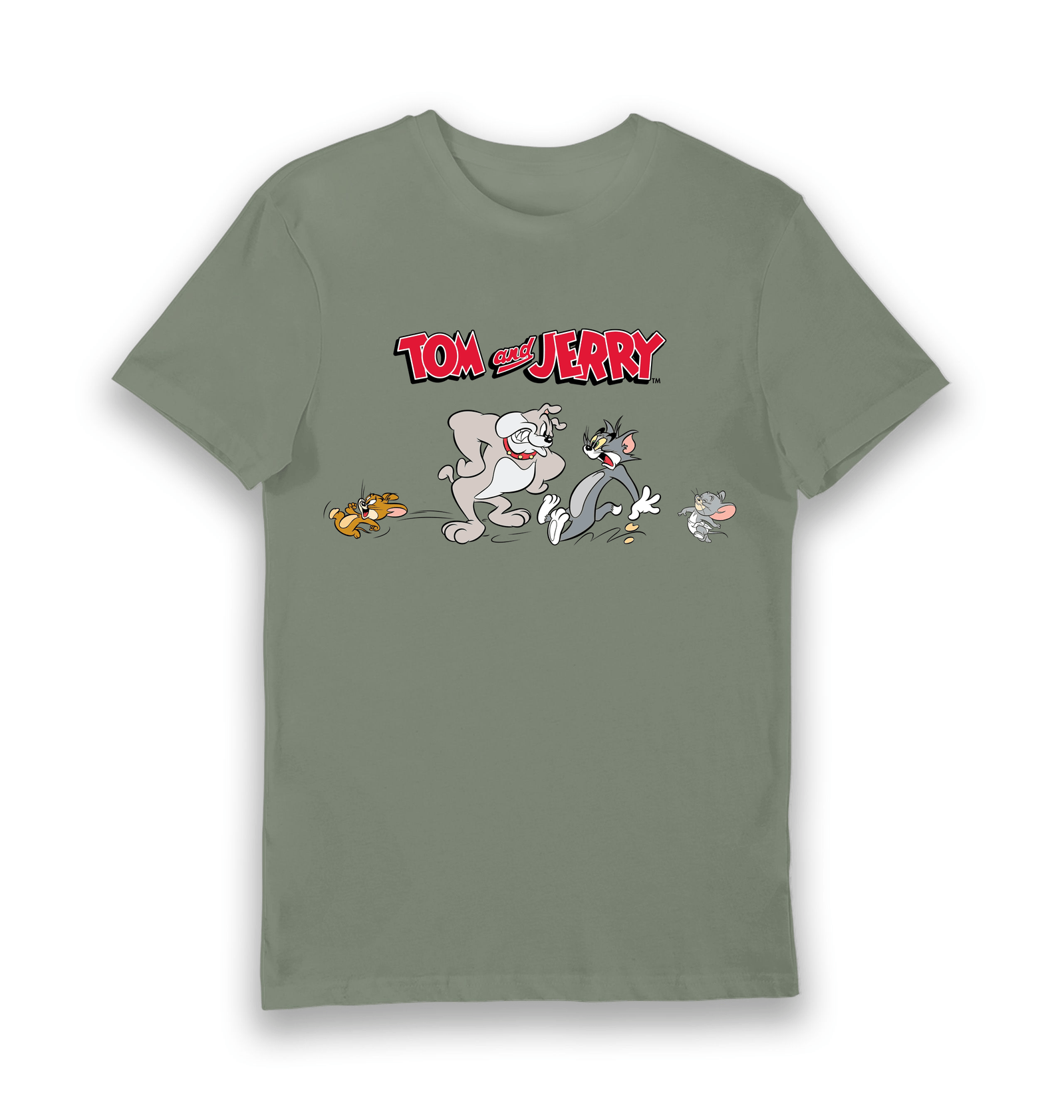 Tom & Jerry Tee Adults Khaki