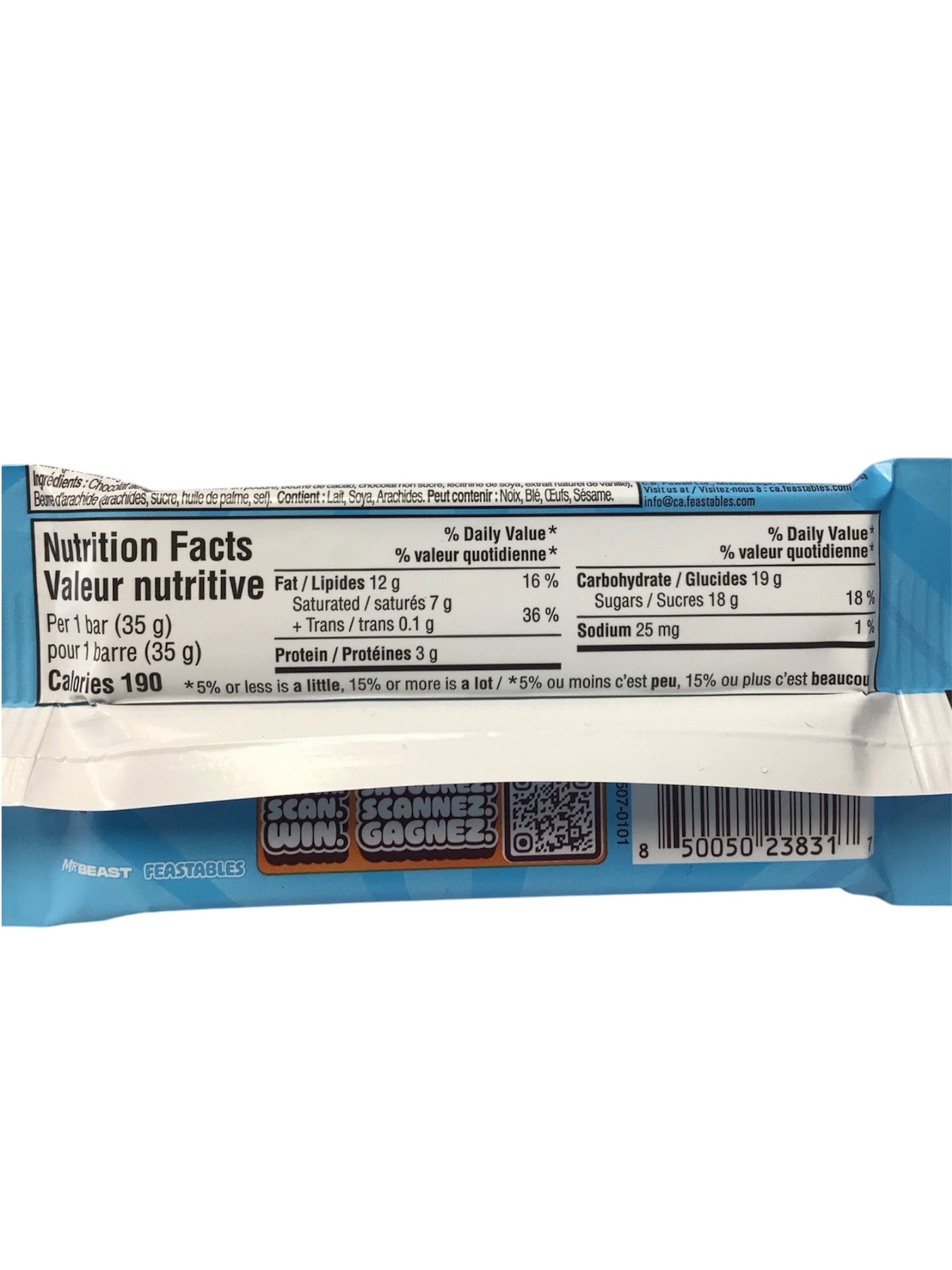 Feastables MrBeast Peanut Butter Milk Chocolate Bar (35g)