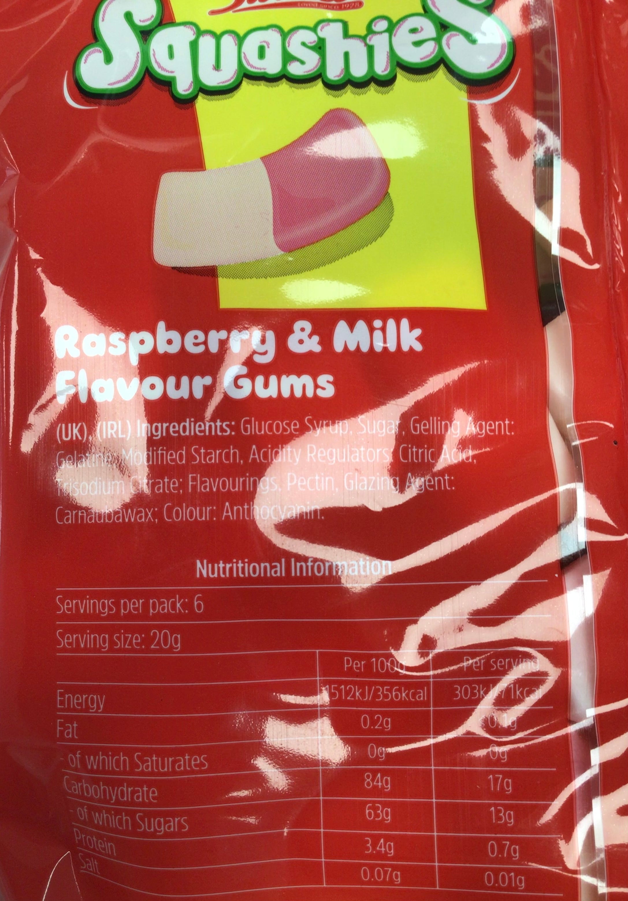 Swizzels Drumstick Squashies – Original Raspberry & Milk Flavour