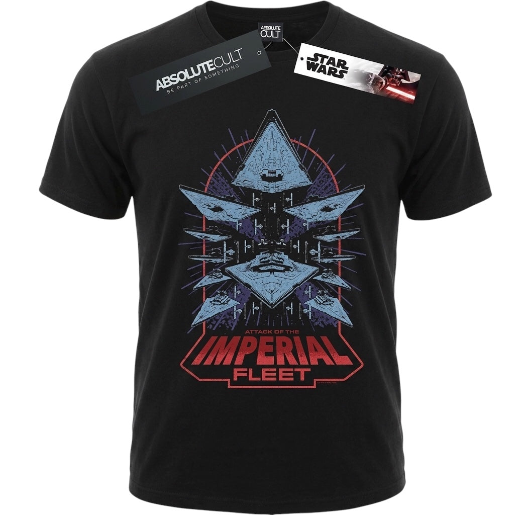 Star Wars "Attack of the Imperial Fleet" Graphic T-Shirt – Black RRP £25
