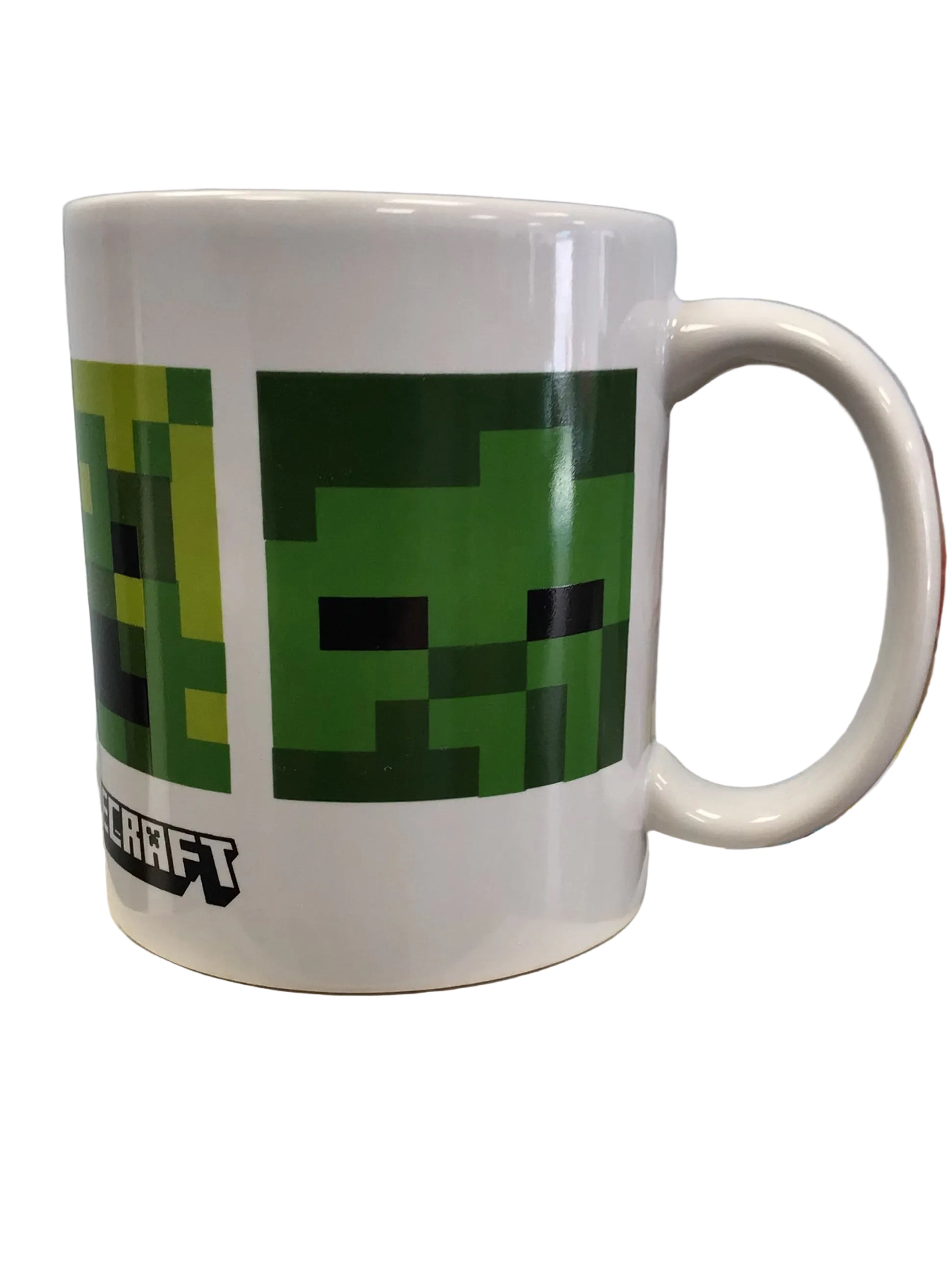 Official Minecraft Ceramic Coffee Mug (11 oz) – Featuring Creeper, Zombie, Skeleton & Enderman Mob Faces