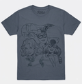 DC Comics Harley Quinn, Catwoman & Poison Ivy Sketch Print T-Shirt