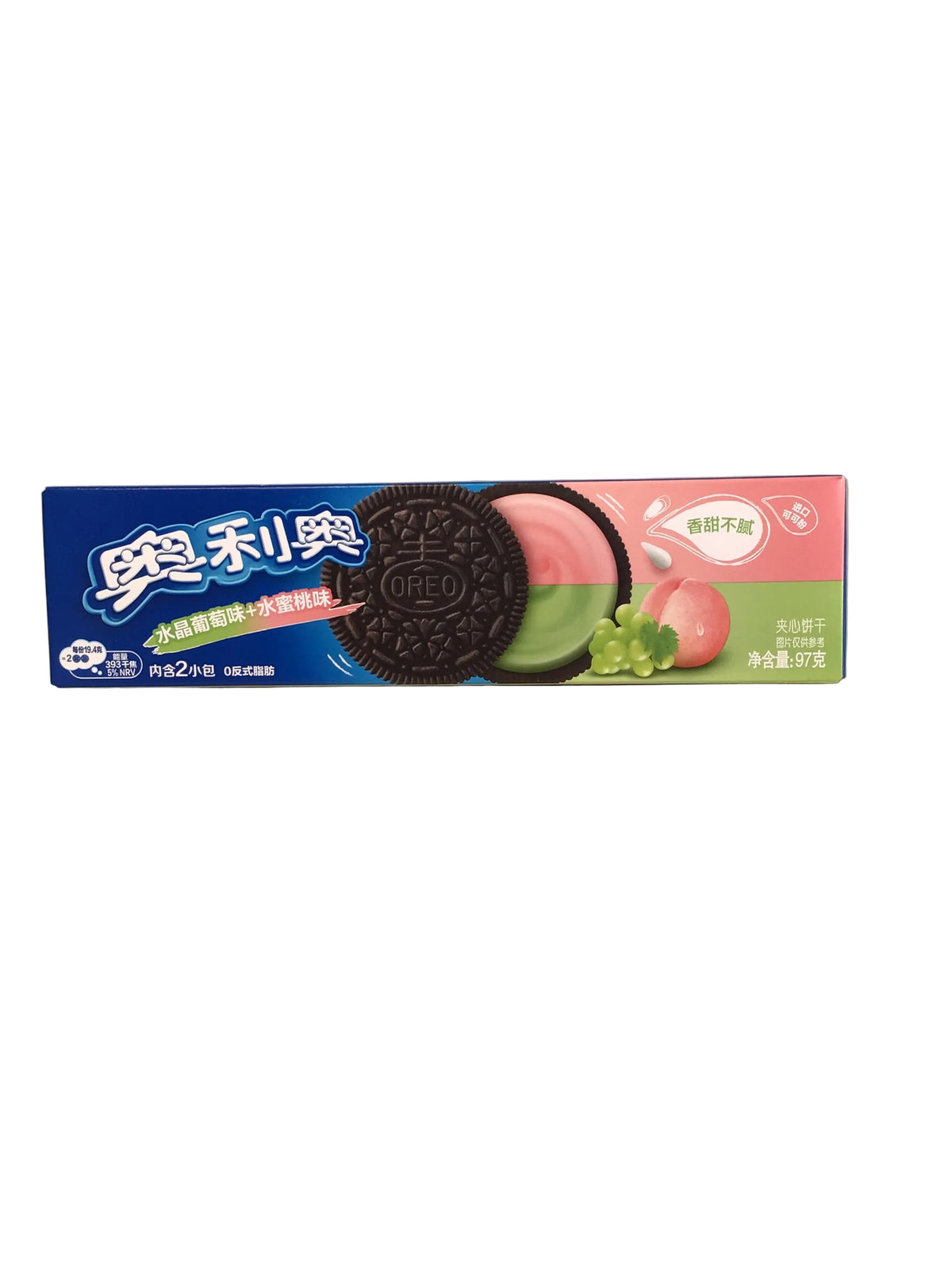 Imported Oreo Grape & Peach Flavoured Sandwich Biscuits (97g)