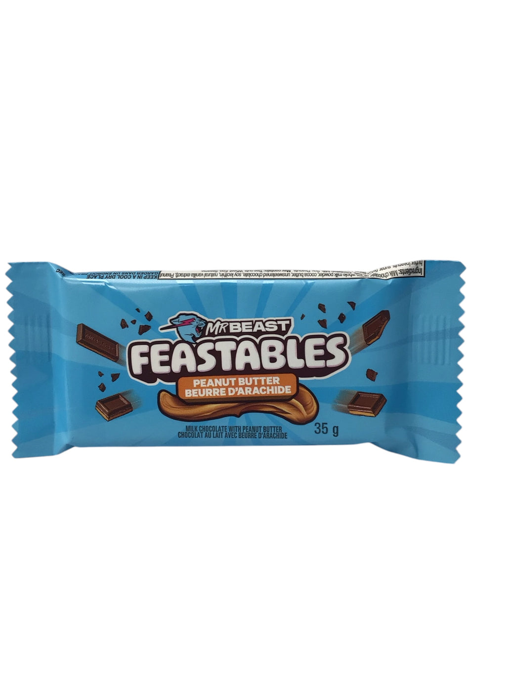 Feastables MrBeast Peanut Butter Milk Chocolate Bar (35g)