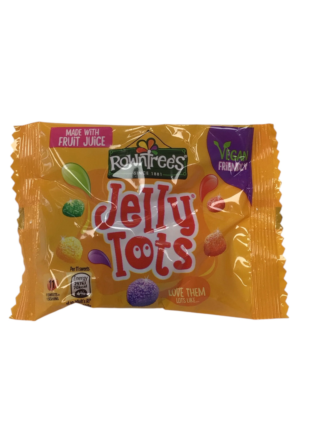 Rowntree's Jelly Tots Vegan Friendly Fruit Juice Sweets