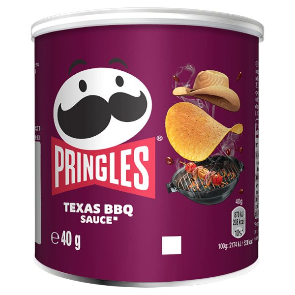 Pringles Texas BBQ Sauce Crisps (40g Can)