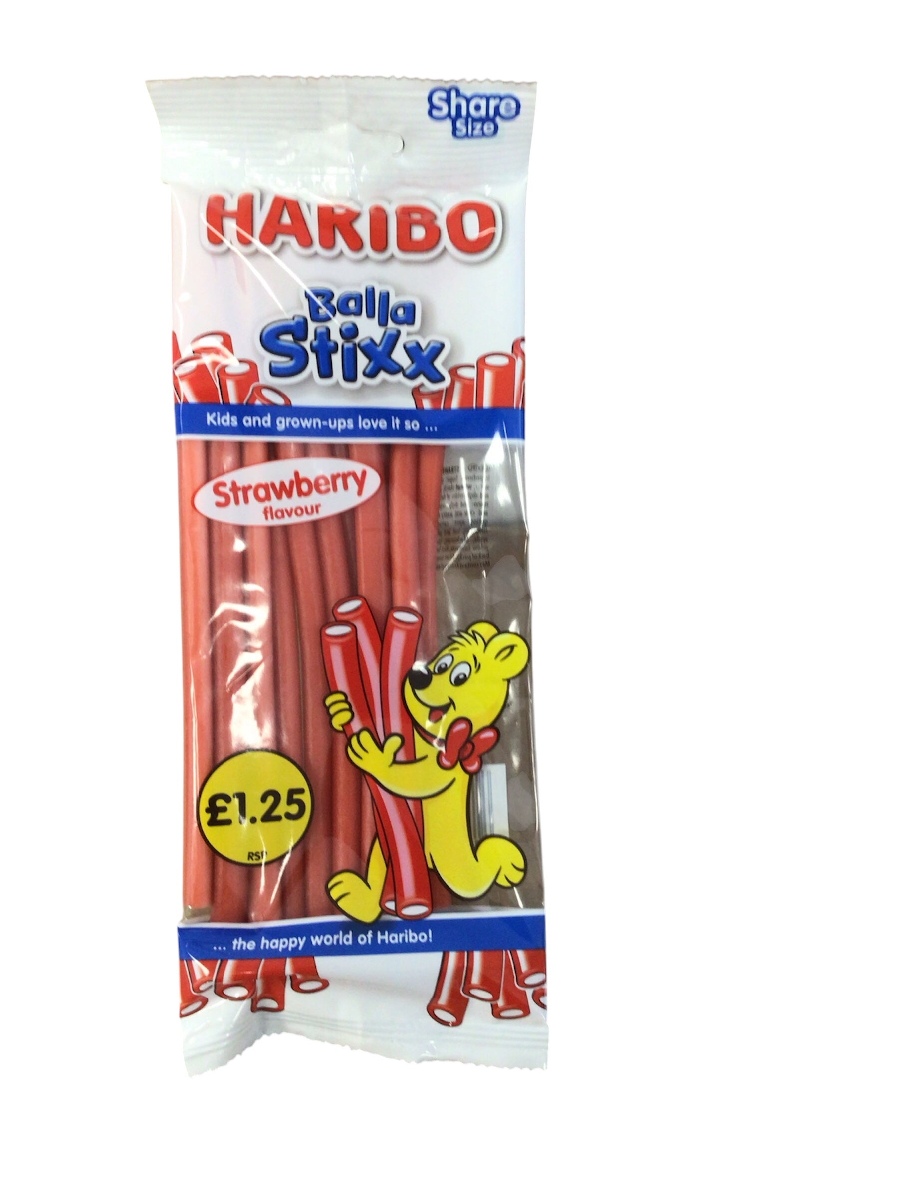 Haribo Balla Stixx - Strawberry (Share Size)