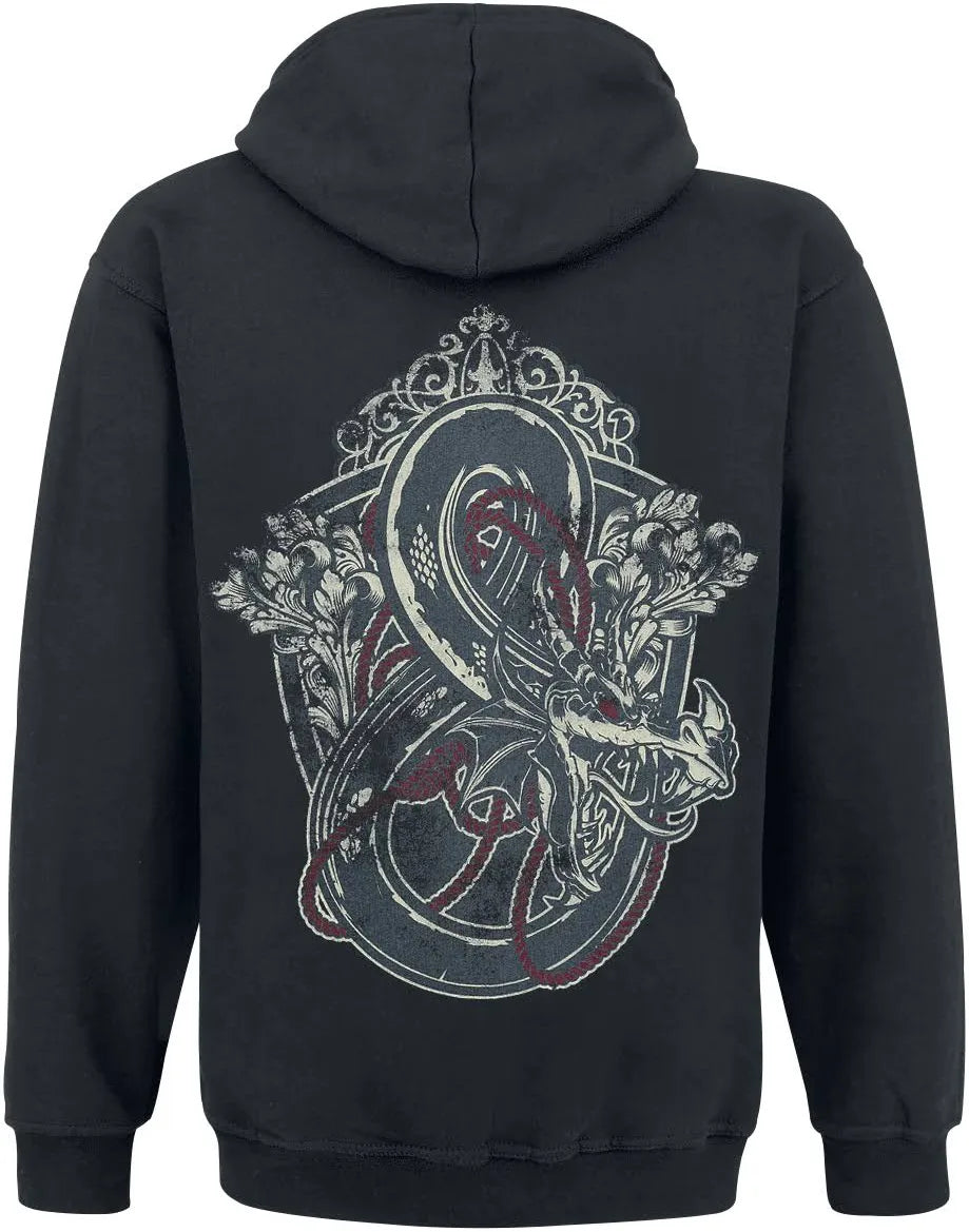 Official Dungeons & Dragons Men's Black Zip-Up Hoodie