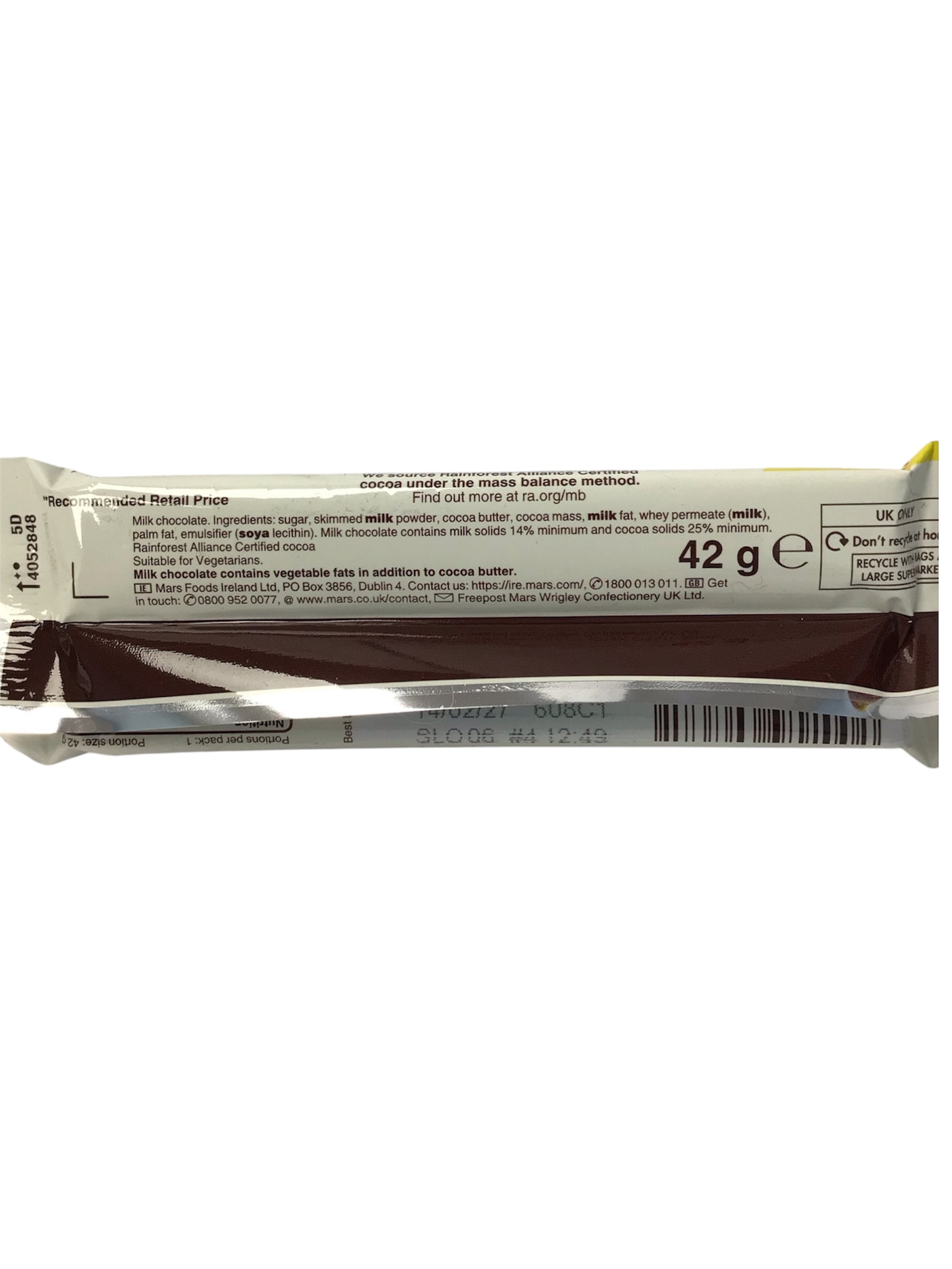 Galaxy Smooth Milk Chocolate Bar (42g)