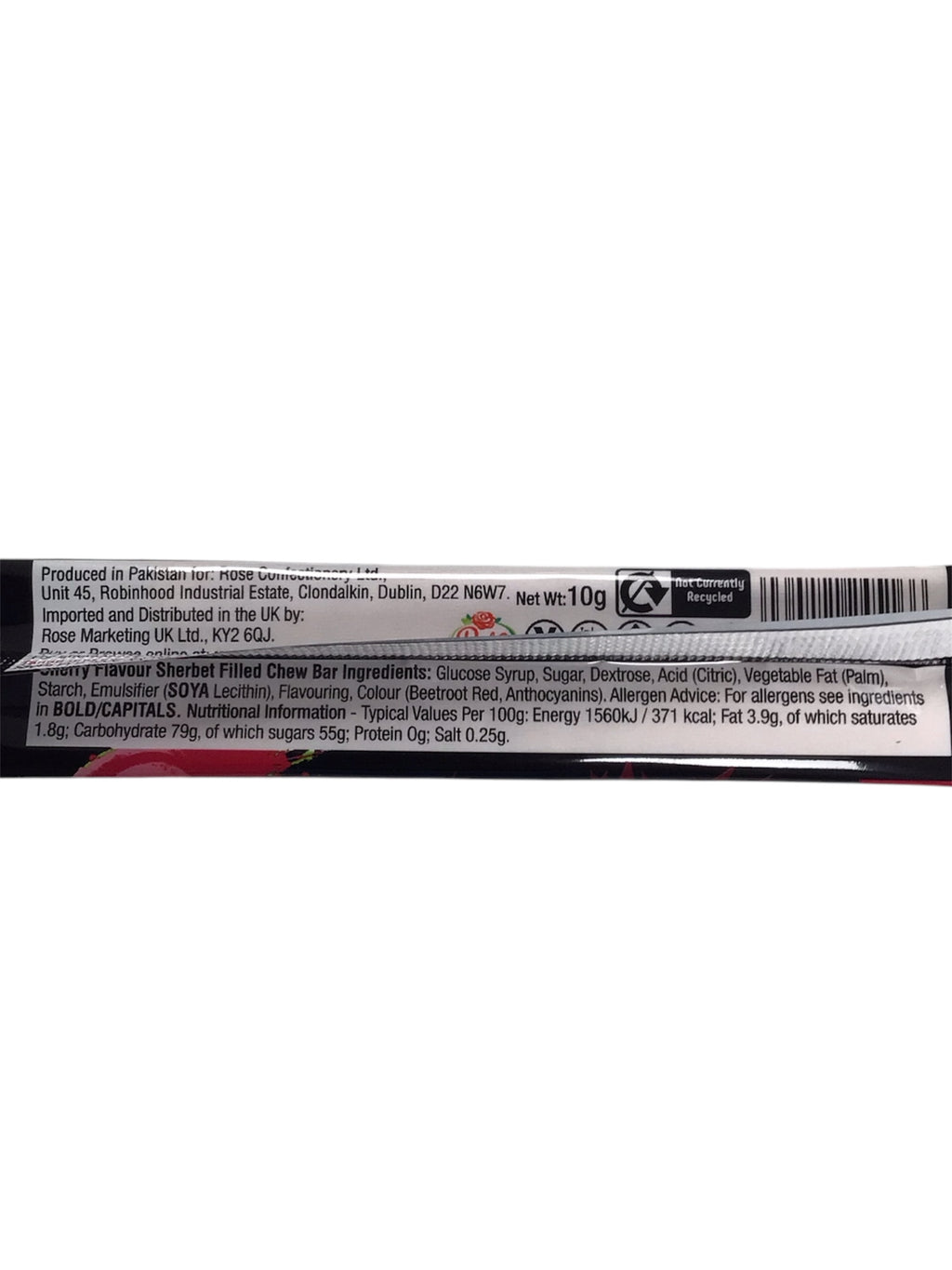 Tango Shockers Cherry Sour Fizz Chew Bar