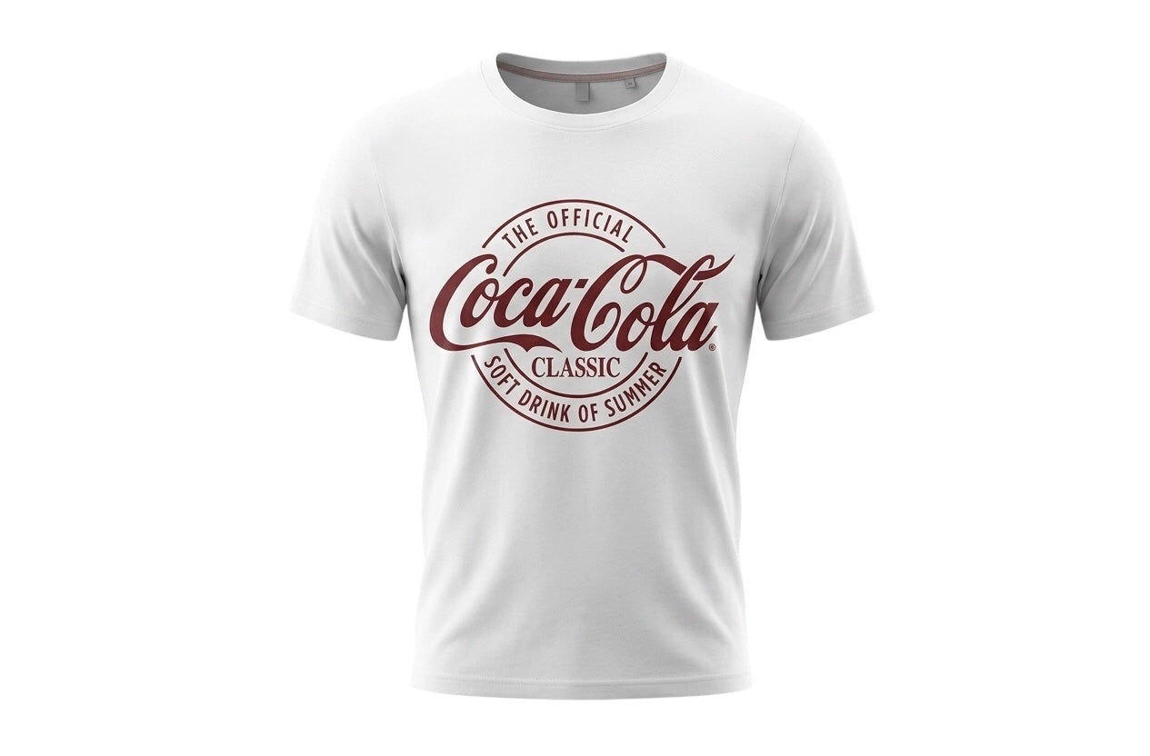 Vintage Coca-Cola Classic "Soft Drink of Summer" Graphic Tee