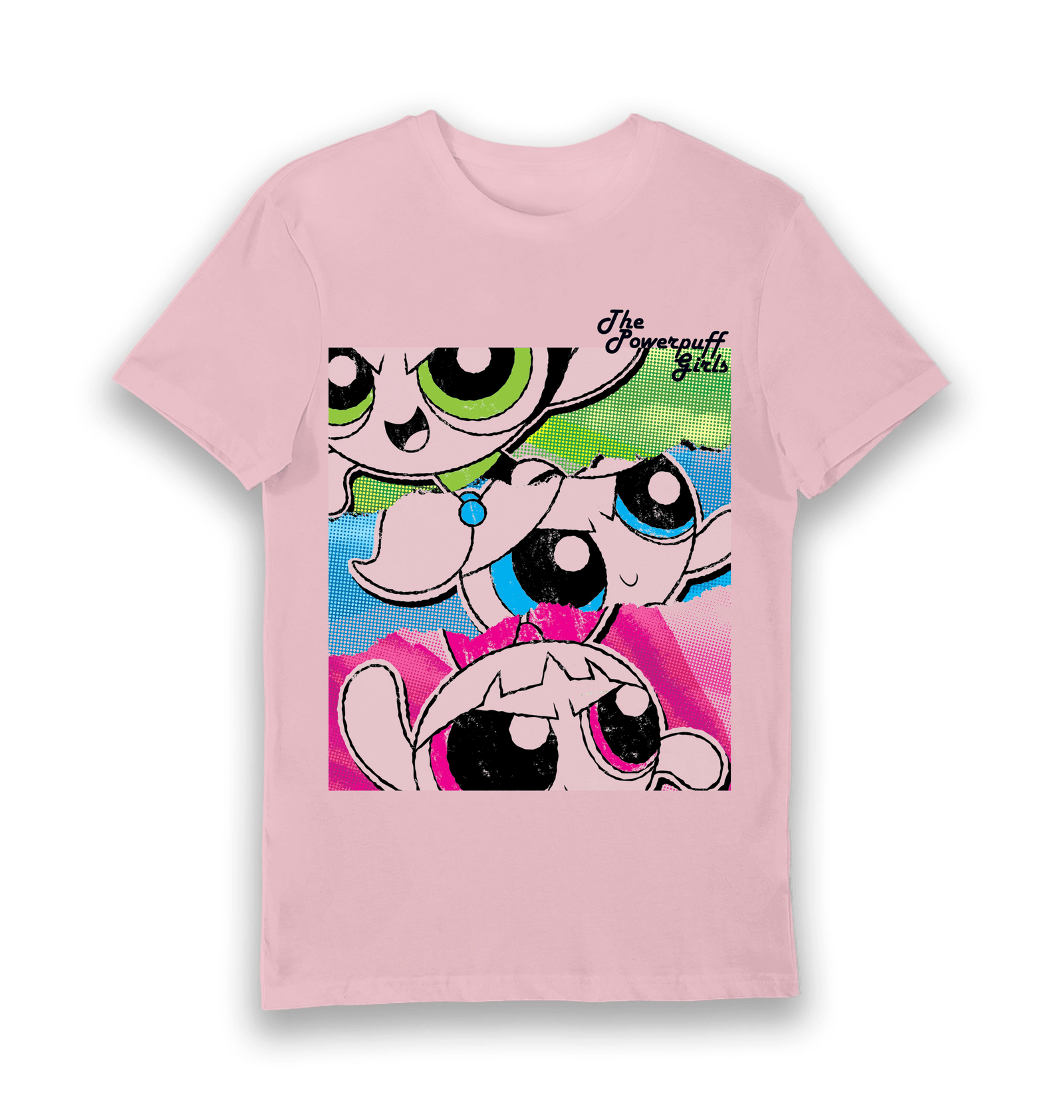 The Powerpuff Girls Retro Halftone Graphic T-Shirt