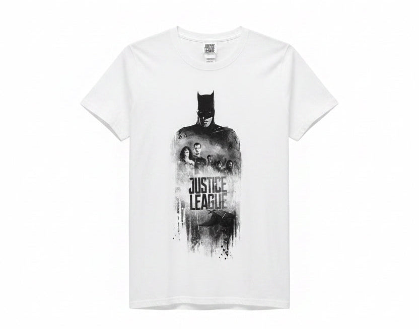 DC Justice League Silhouette Graphic T-Shirt – White