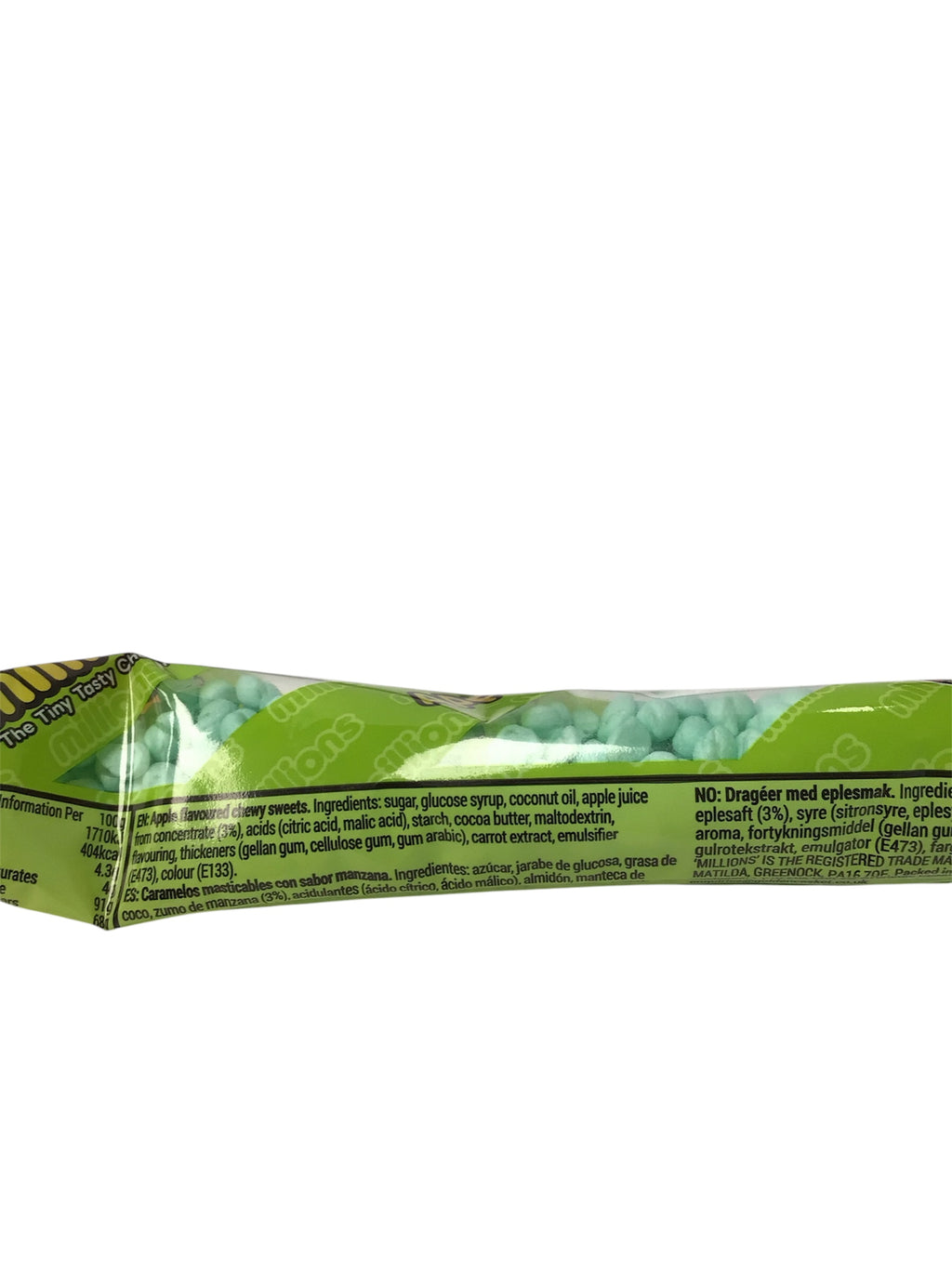 Millions Apple Tiny Tasty Chewy Sweets Tube (40g)