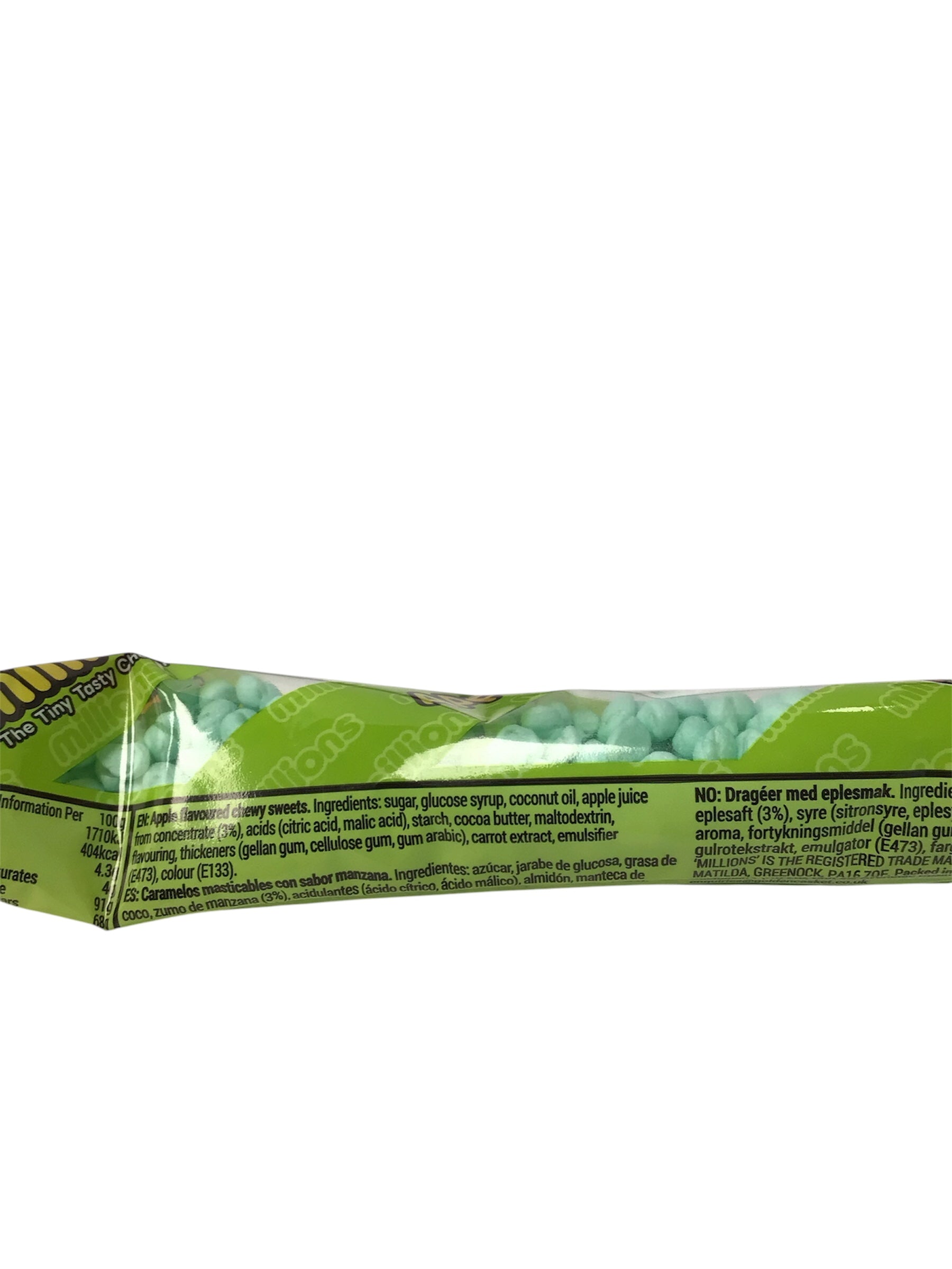 Millions Apple Tiny Tasty Chewy Sweets Tube (40g)