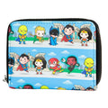 DC Comics Justice League Character Print Coin Purse | Cute Superhero Small Zip Wallet
