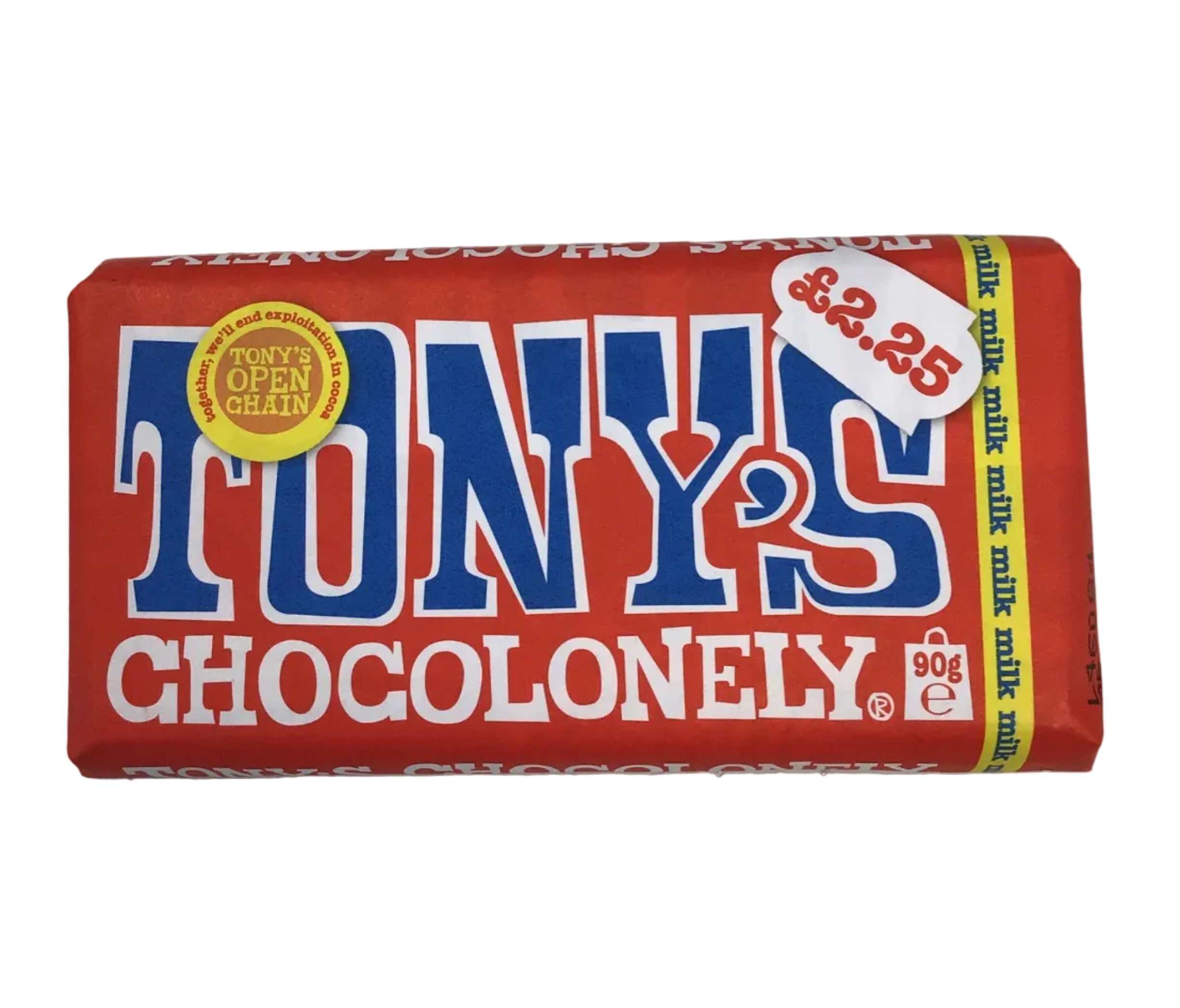 Tony’s Chocolonely Classic Milk Chocolate Bar (90g)