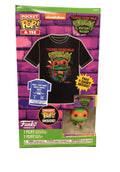Funko Pocket Pop! & Tee TMNT Mutant Mayhem Michelangelo Mikey Box Set - Size S Child age 8-9