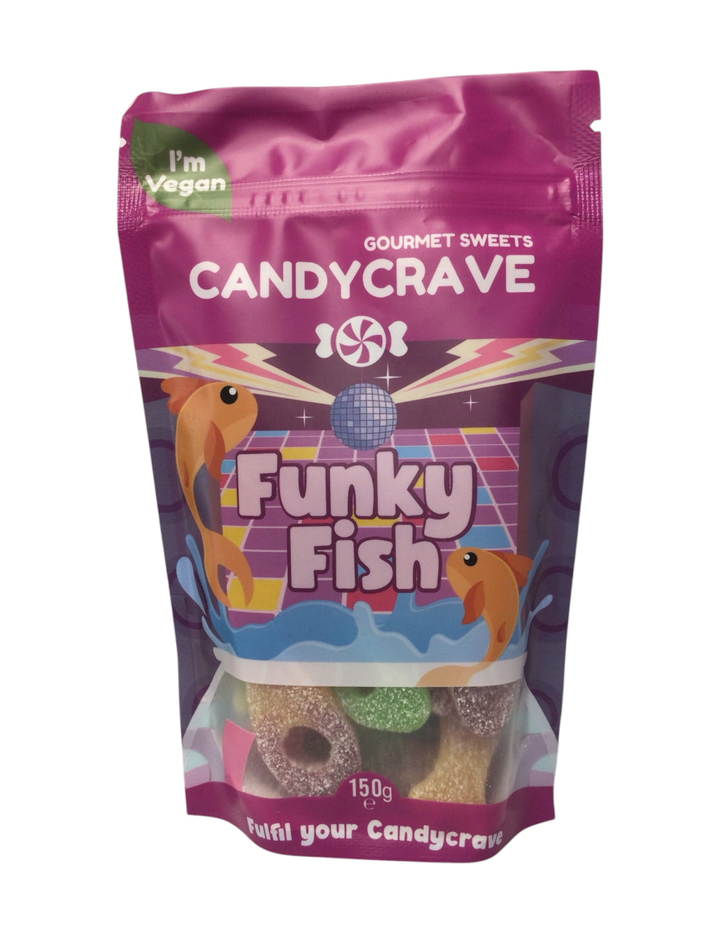CandyCrave Funky Fish Gourmet Vegan Sweets – 150g
