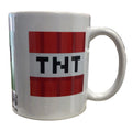 Official Minecraft Ceramic Mug – Creeper Face & TNT Design with "Adventure is an Attitude" Slogan