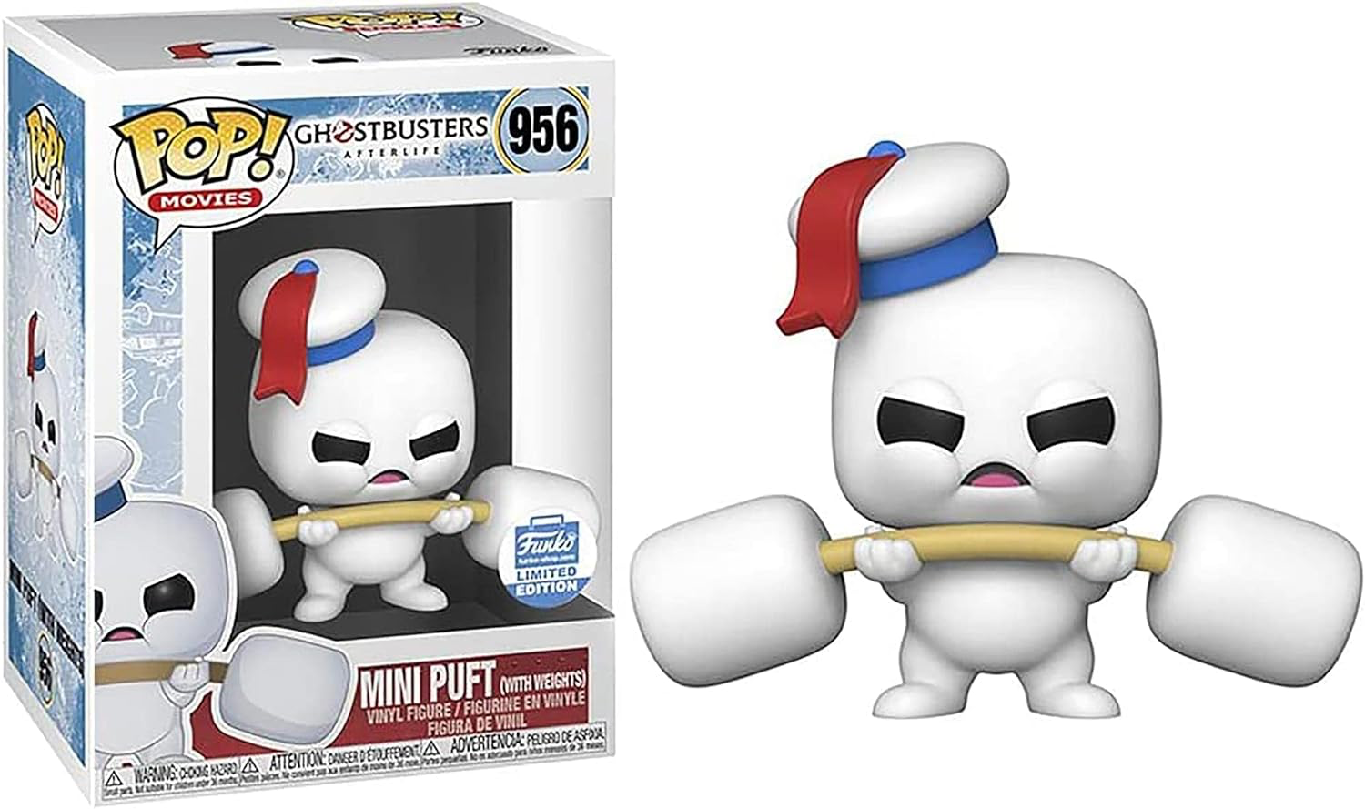 Funko Pop! Movies: Ghostbusters Afterlife - Mini Puft (With Weights) #956 Funko Shop Limited Edition RRP £20