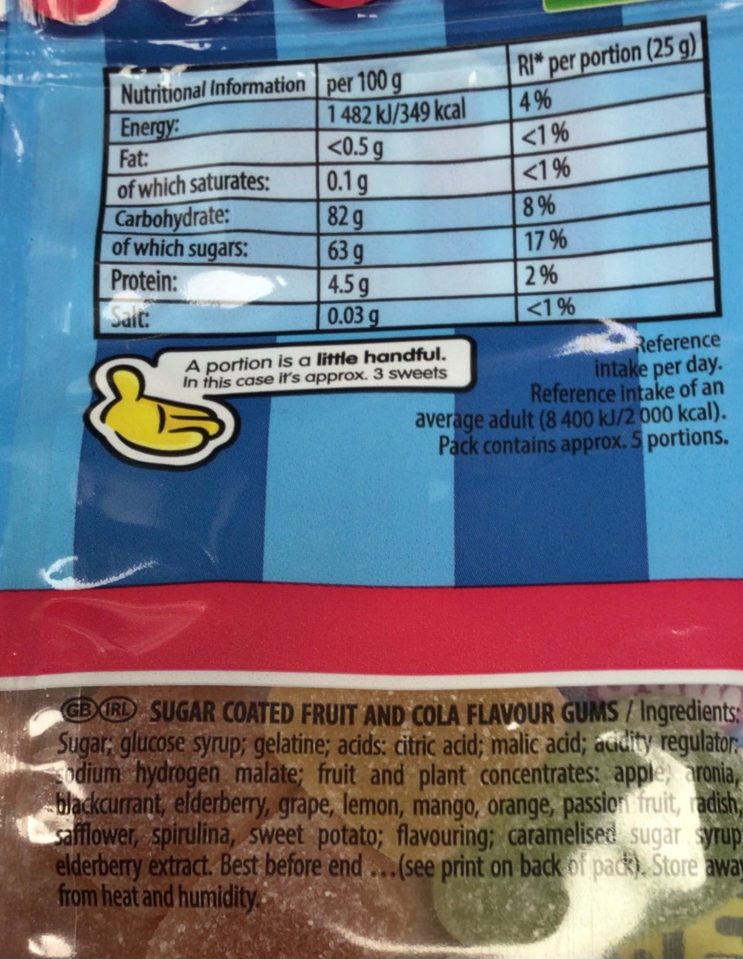 Haribo Nostalgix Share Size