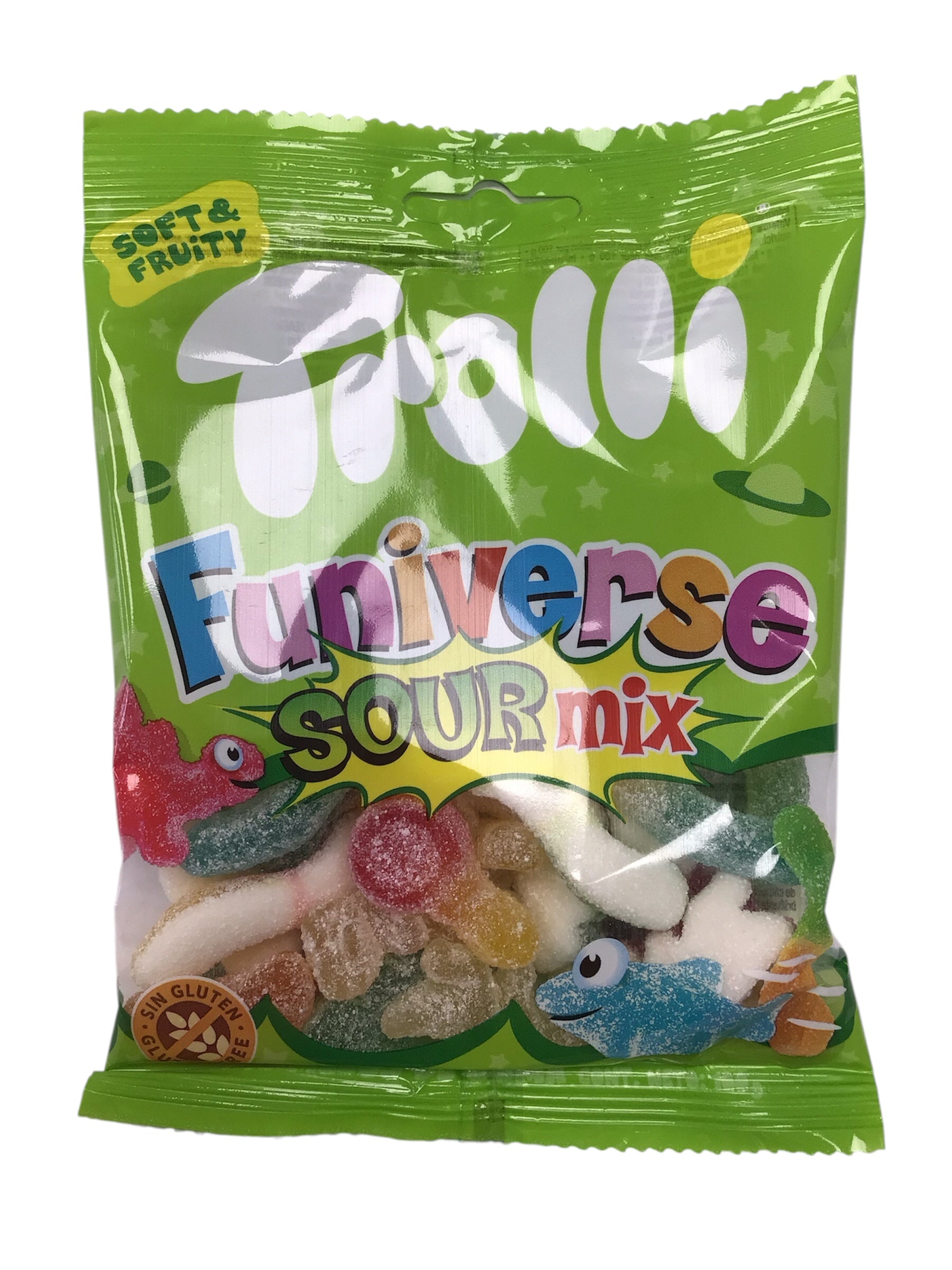 Trolli Funiverse Sour Mix Gummy Sweets – Gluten Free Sharing Bag