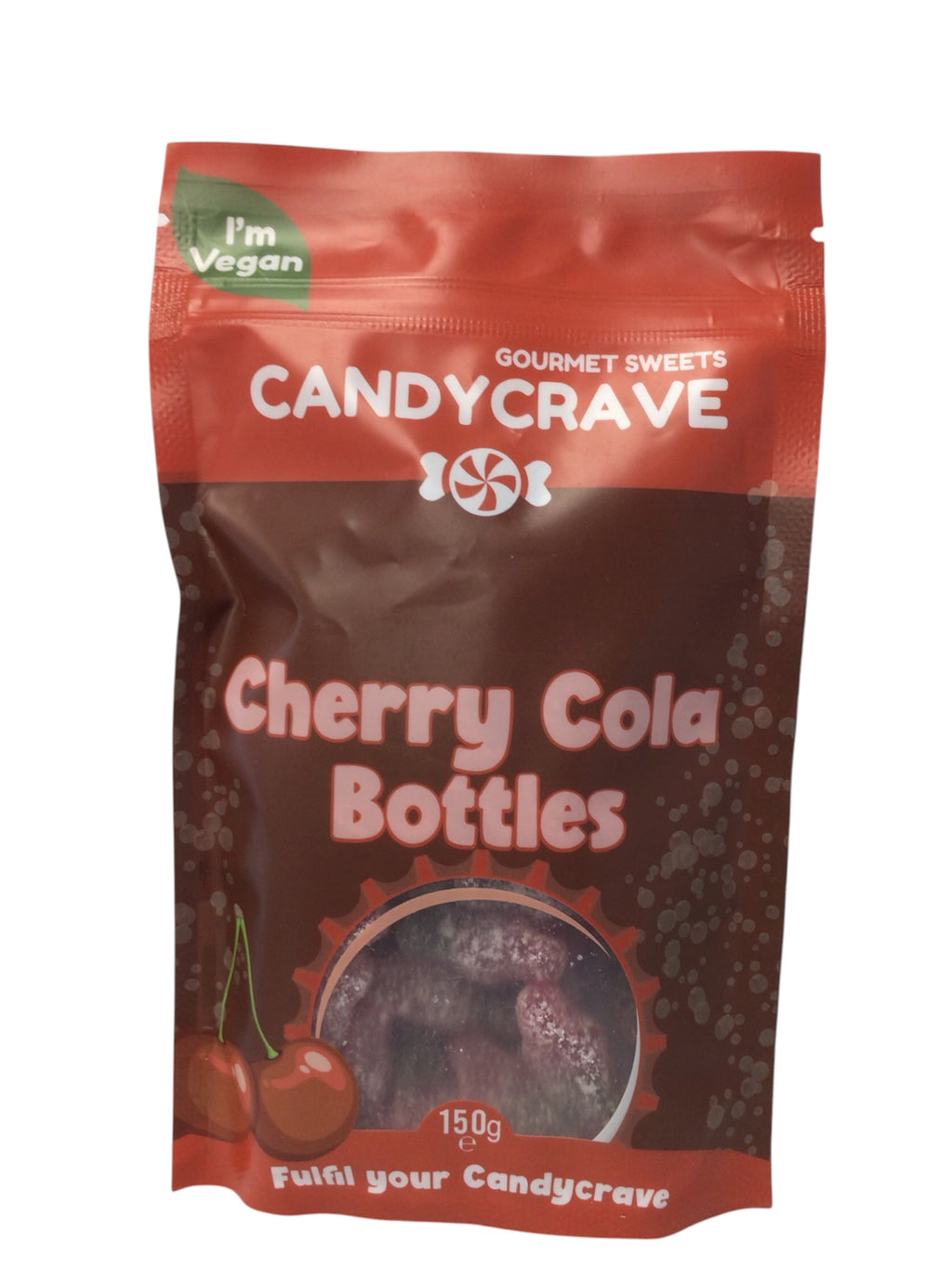 Candycrave Gourmet Sweets Cherry Cola Bottles – 150g Bag
