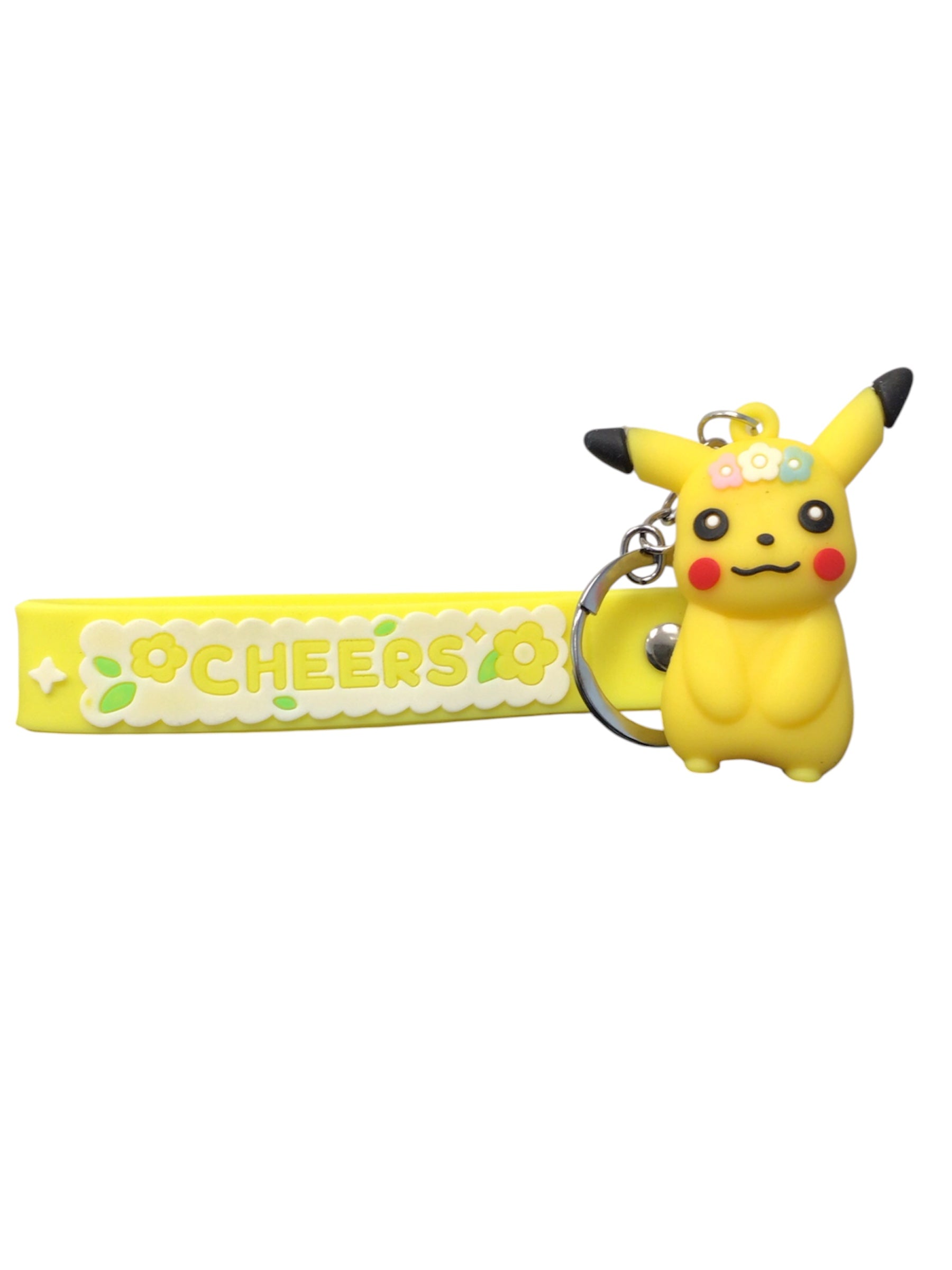 Pikachu Cheers Keychain Floral  RRP £6