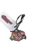 The Powerpuff Girls Heart Enamel Keychain | Retro Y2K Keyring