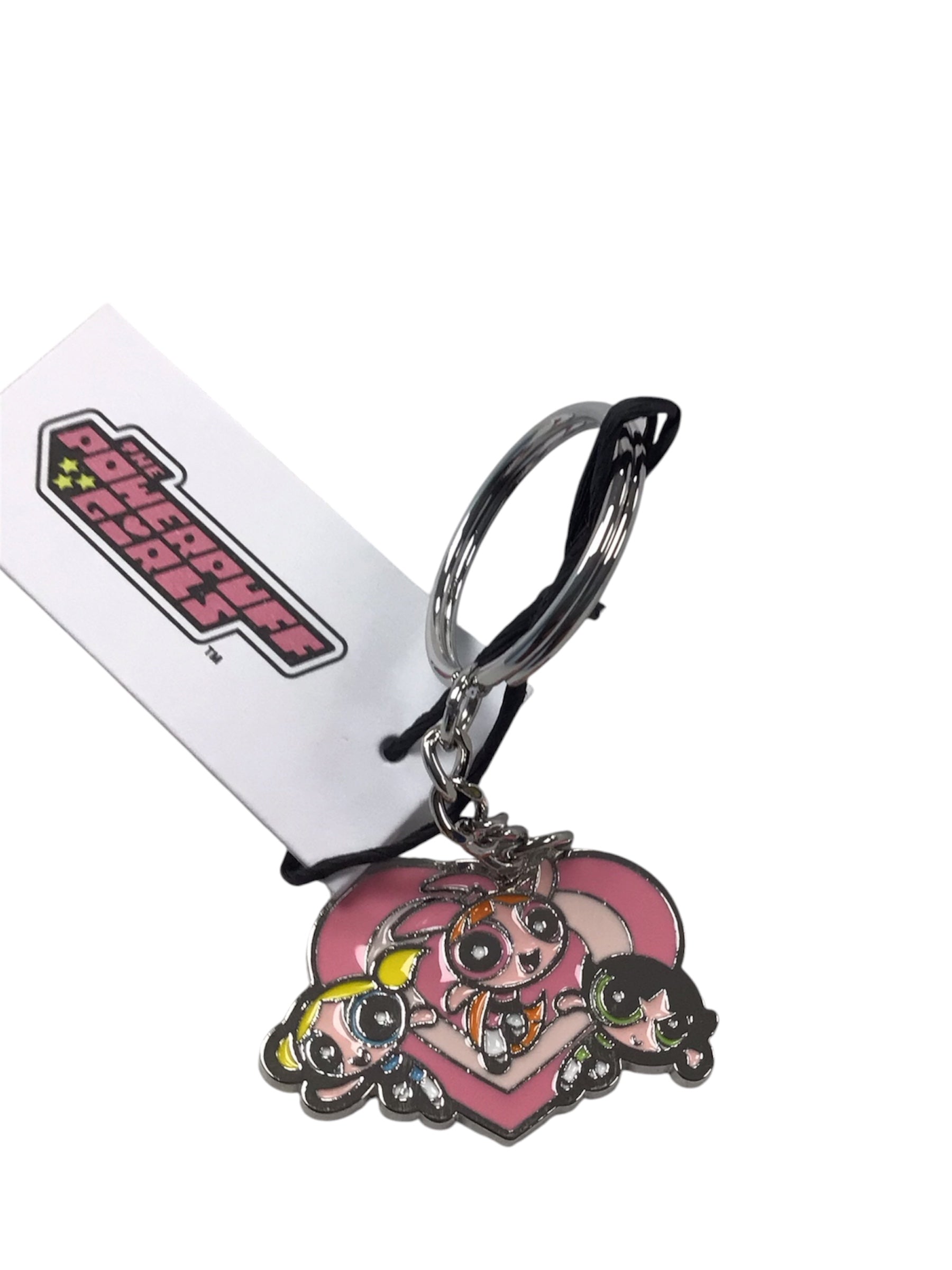 The Powerpuff Girls Heart Enamel Keychain | Retro Y2K Keyring