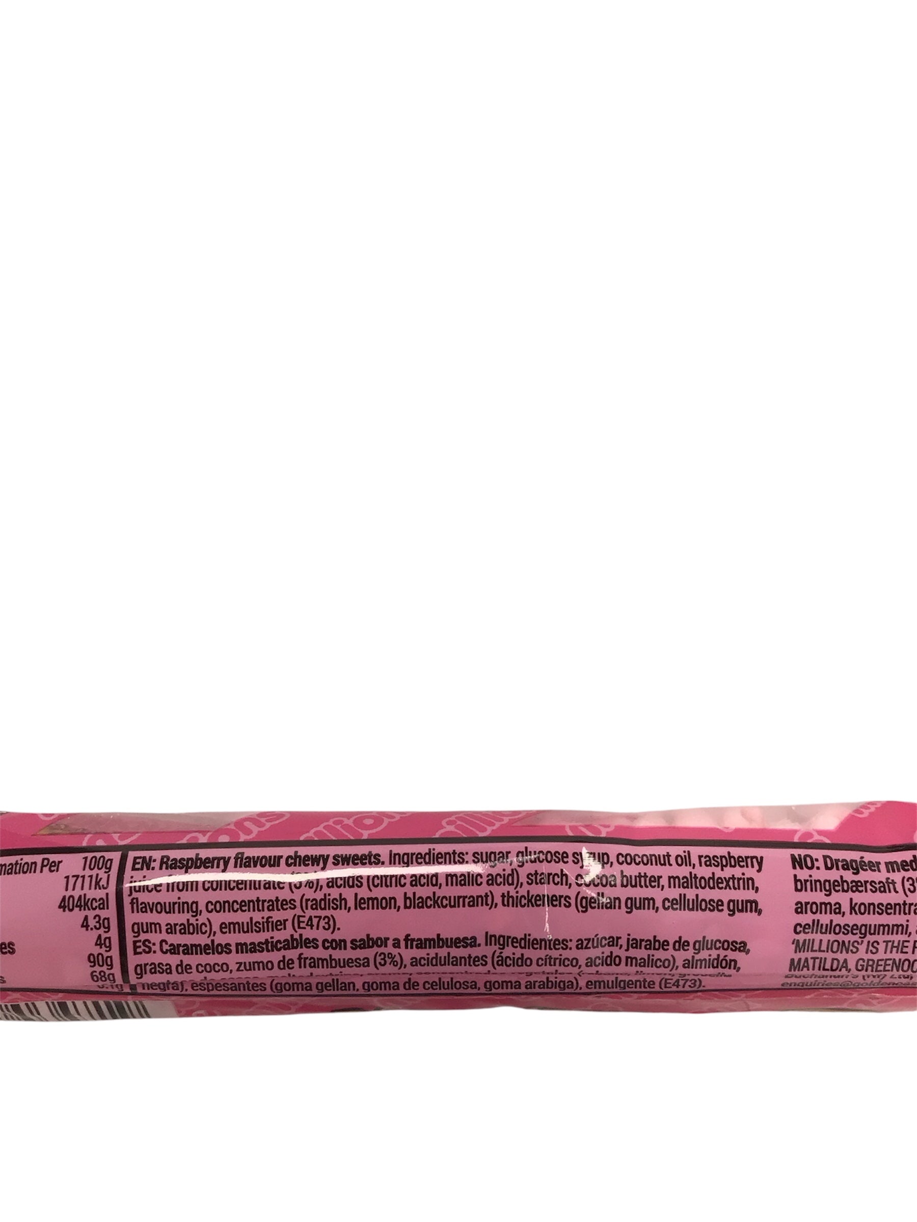 Millions Raspberry Tiny Tasty Chewy Sweets Tube (40g)