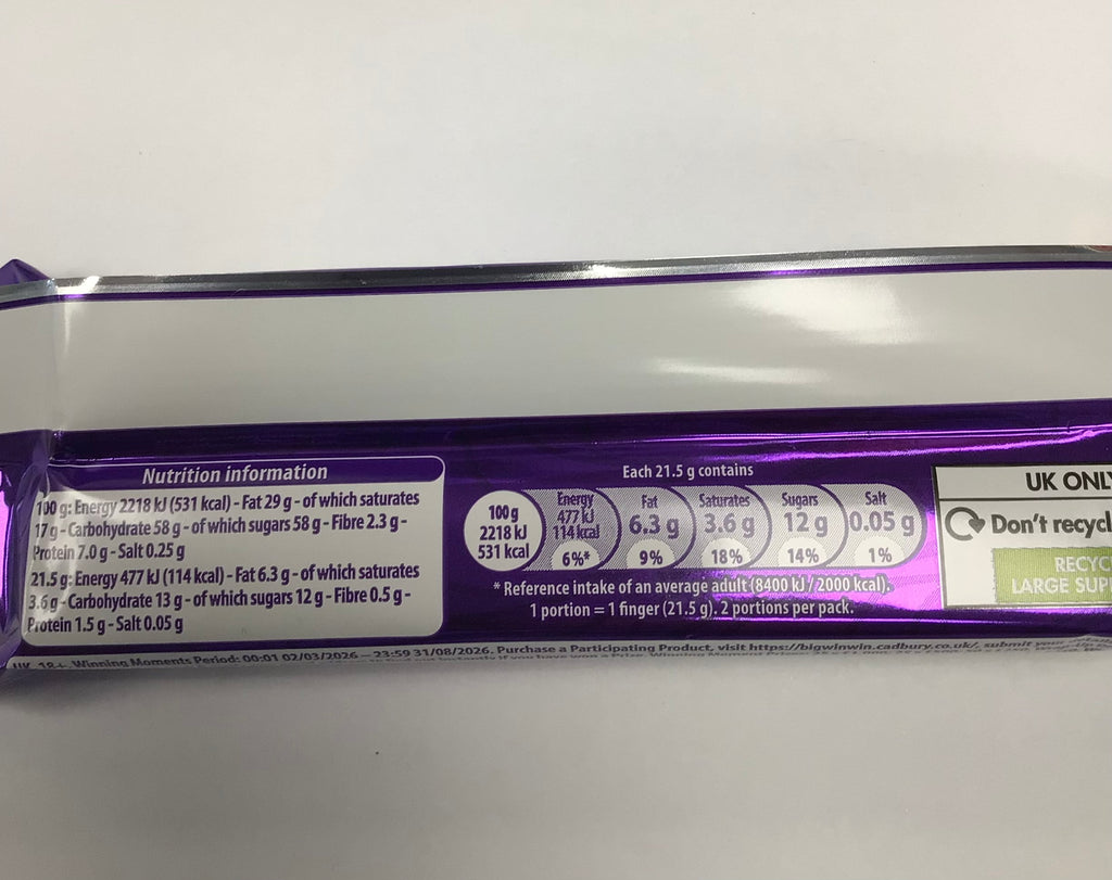 Cadbury Twirl Chocolate Bar (43g)