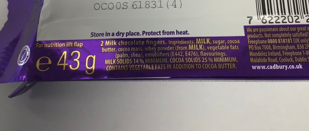 Cadbury Twirl Chocolate Bar (43g)