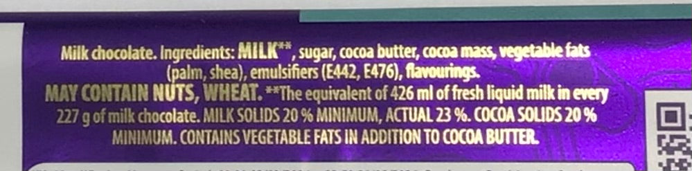 Cadbury Dairy Milk Chocolate Bar (45g)