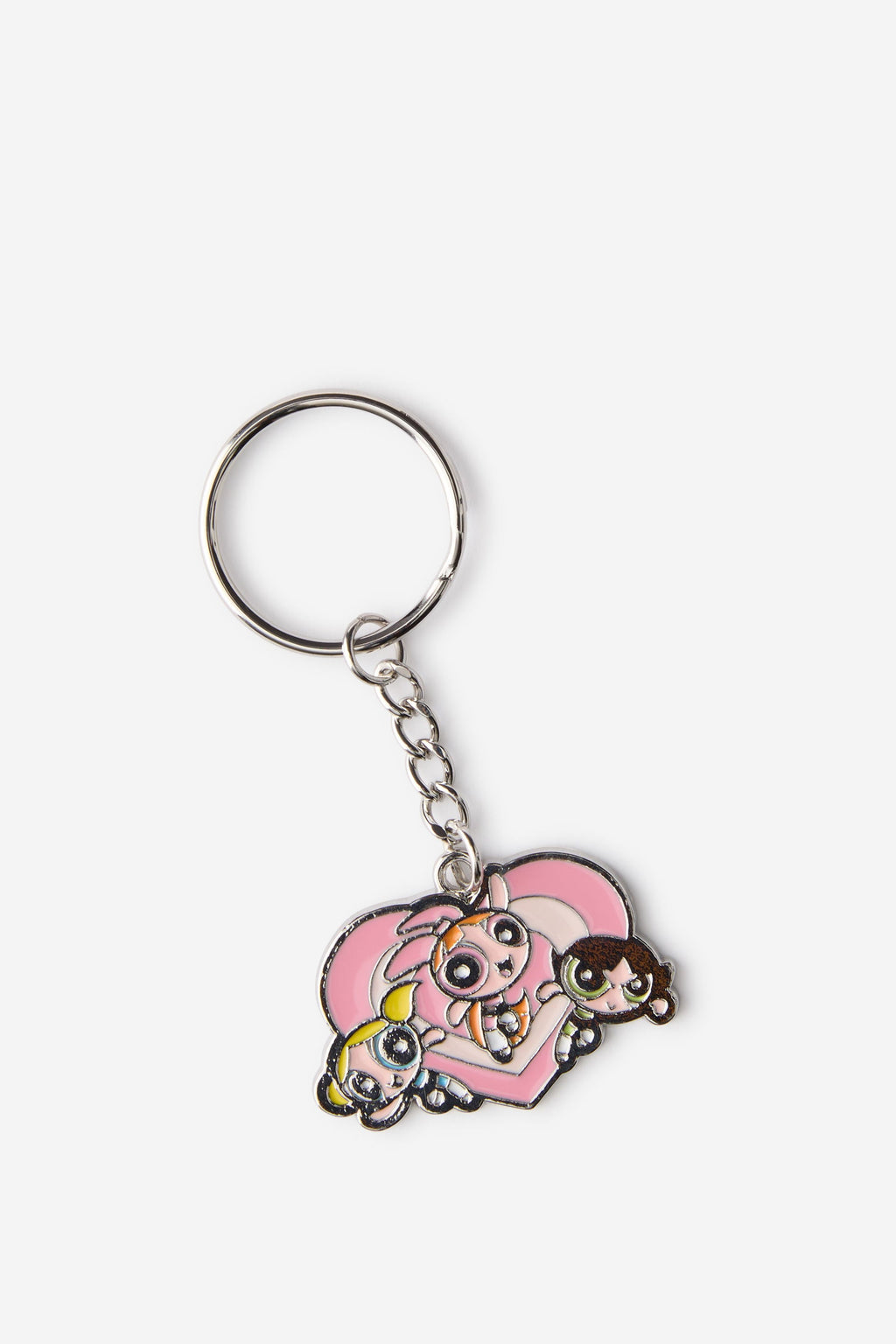 The Powerpuff Girls Heart Enamel Keychain | Retro Y2K Keyring