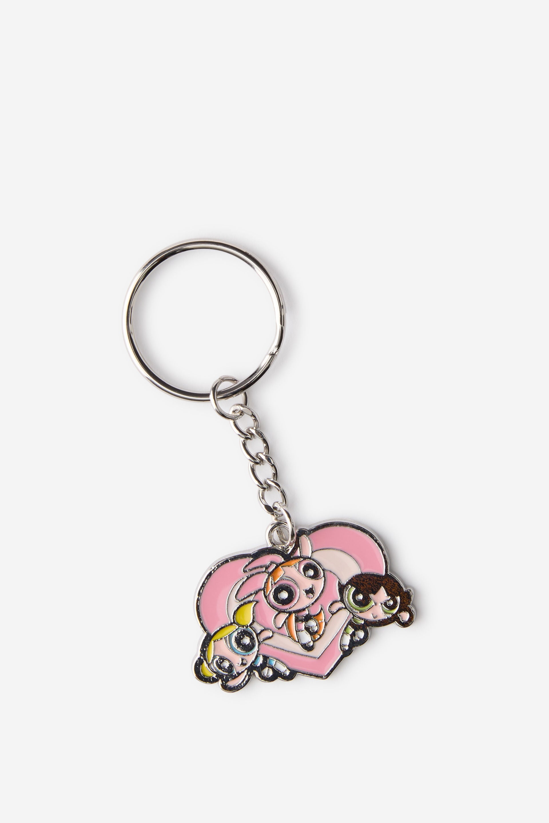 The Powerpuff Girls Heart Enamel Keychain | Retro Y2K Keyring