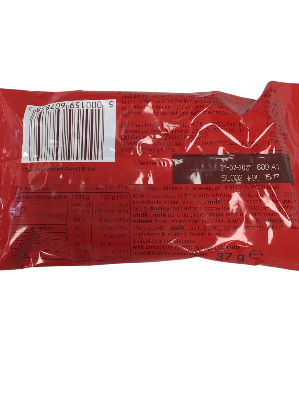 Maltesers Chocolate Grab Bag (37g) – Price Marked 89p