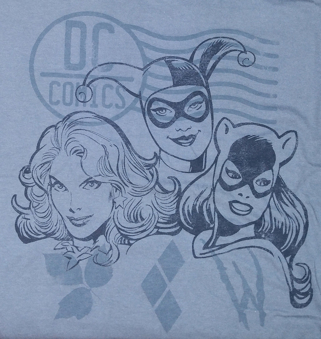 DC Comics Harley Quinn, Catwoman & Poison Ivy Sketch Print T-Shirt