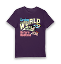 Power Puff Girls Saving The World Before Bedtime- Adults- Purple