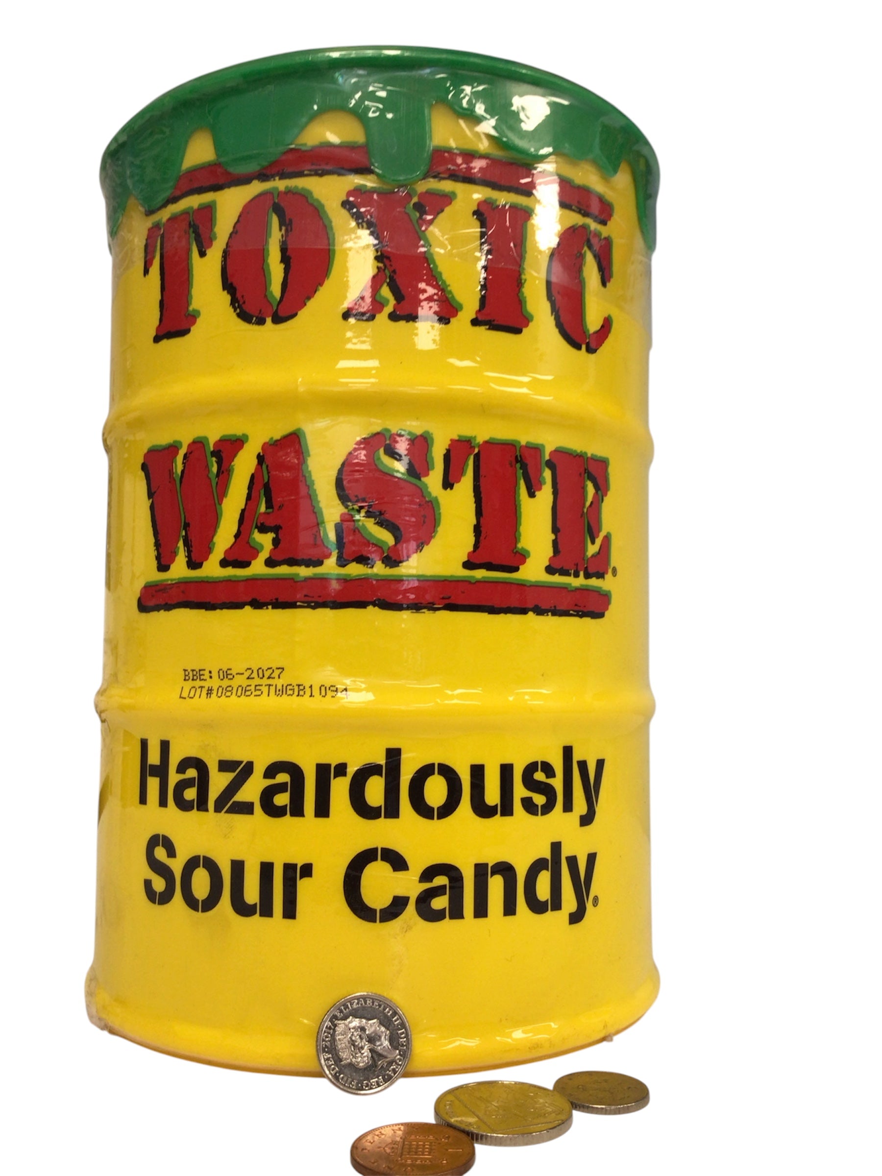 Toxic Waste Hazardously Sour Sweets Giant Money Bank (162g)