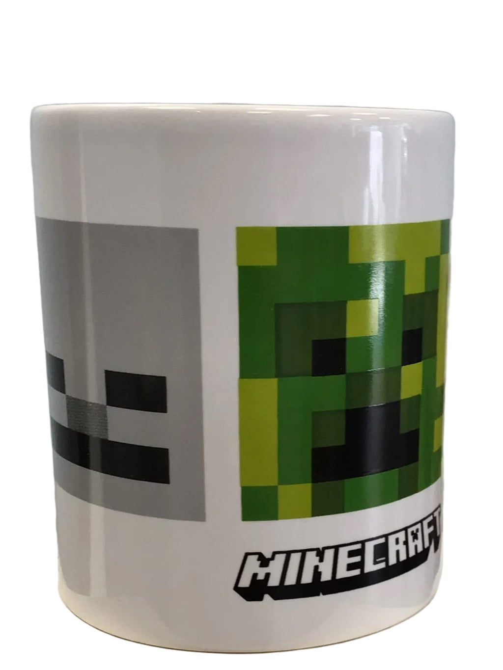 Official Minecraft Ceramic Coffee Mug (11 oz) – Featuring Creeper, Zombie, Skeleton & Enderman Mob Faces