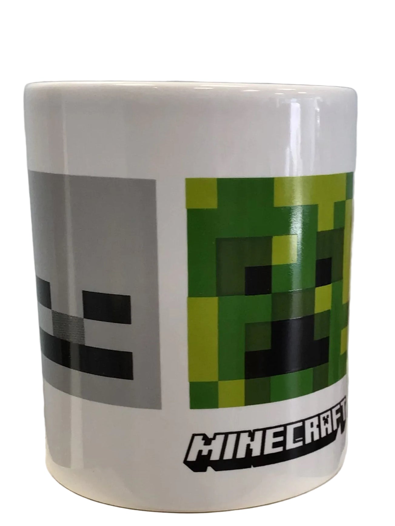 Official Minecraft Ceramic Coffee Mug (11 oz) – Featuring Creeper, Zombie, Skeleton & Enderman Mob Faces