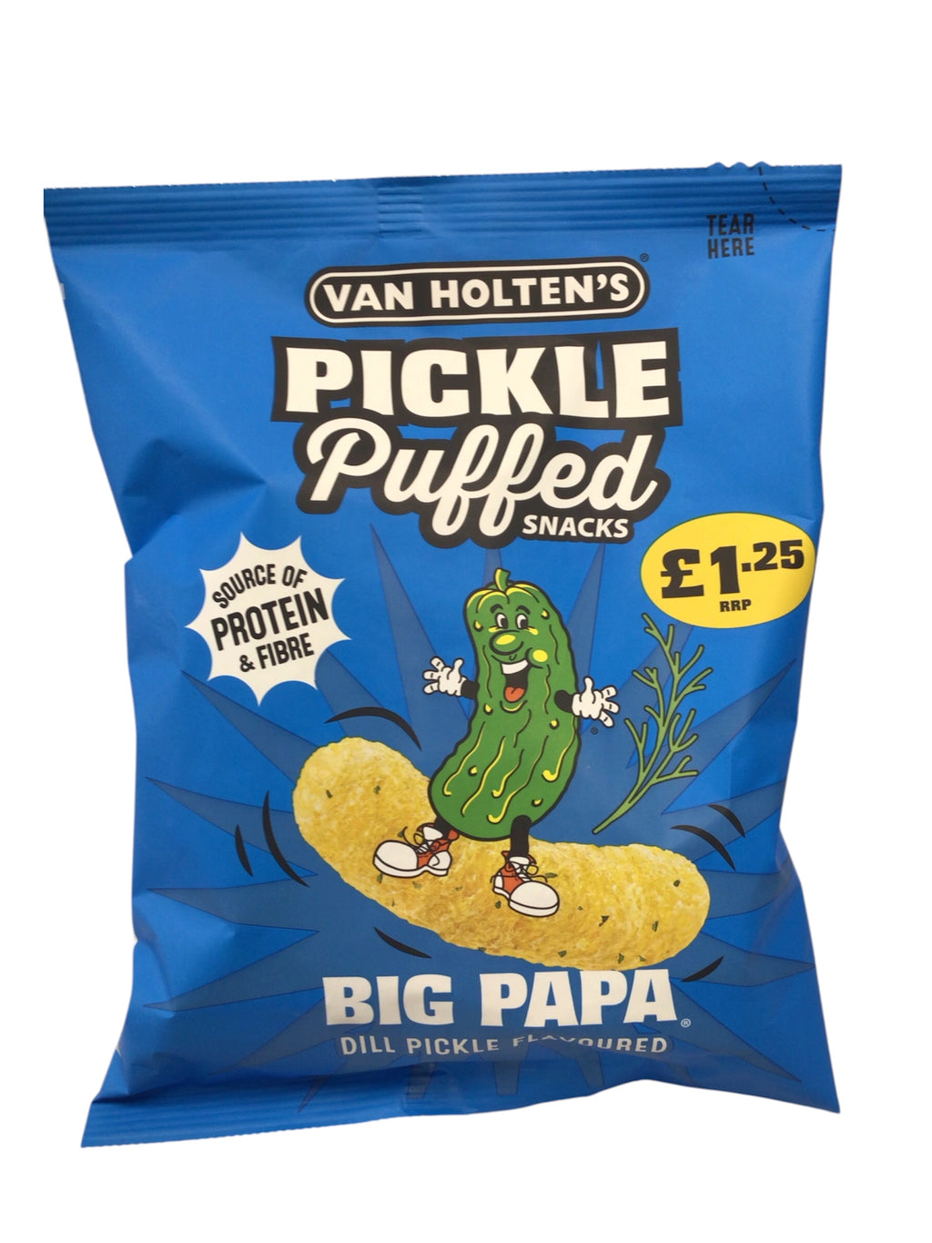 Van Holten's Pickle Puffed Snacks – Big Papa Dill Pickle Flavoured (£1.25 RRP PMP)