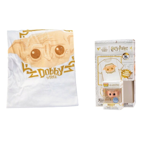 Official Harry Potter Dobby Funko Pop! & Graphic Tee Box Set – Child Size Small (age 8-9)