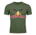 Walley World Marty Moose Graphic T-Shirt – Retro National Lampoon's Vacation Olive Green Tee RRP £18